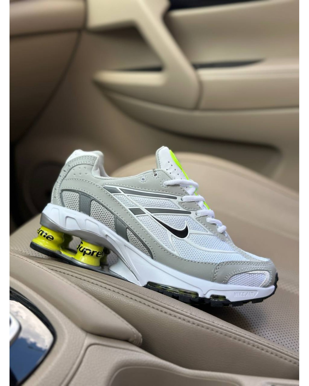 Nike x Supreme Shox Ride 2 SP Grey White Green