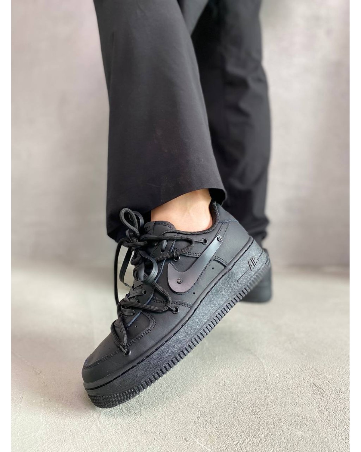 Nike Air Force 1 Low Black Off Custom