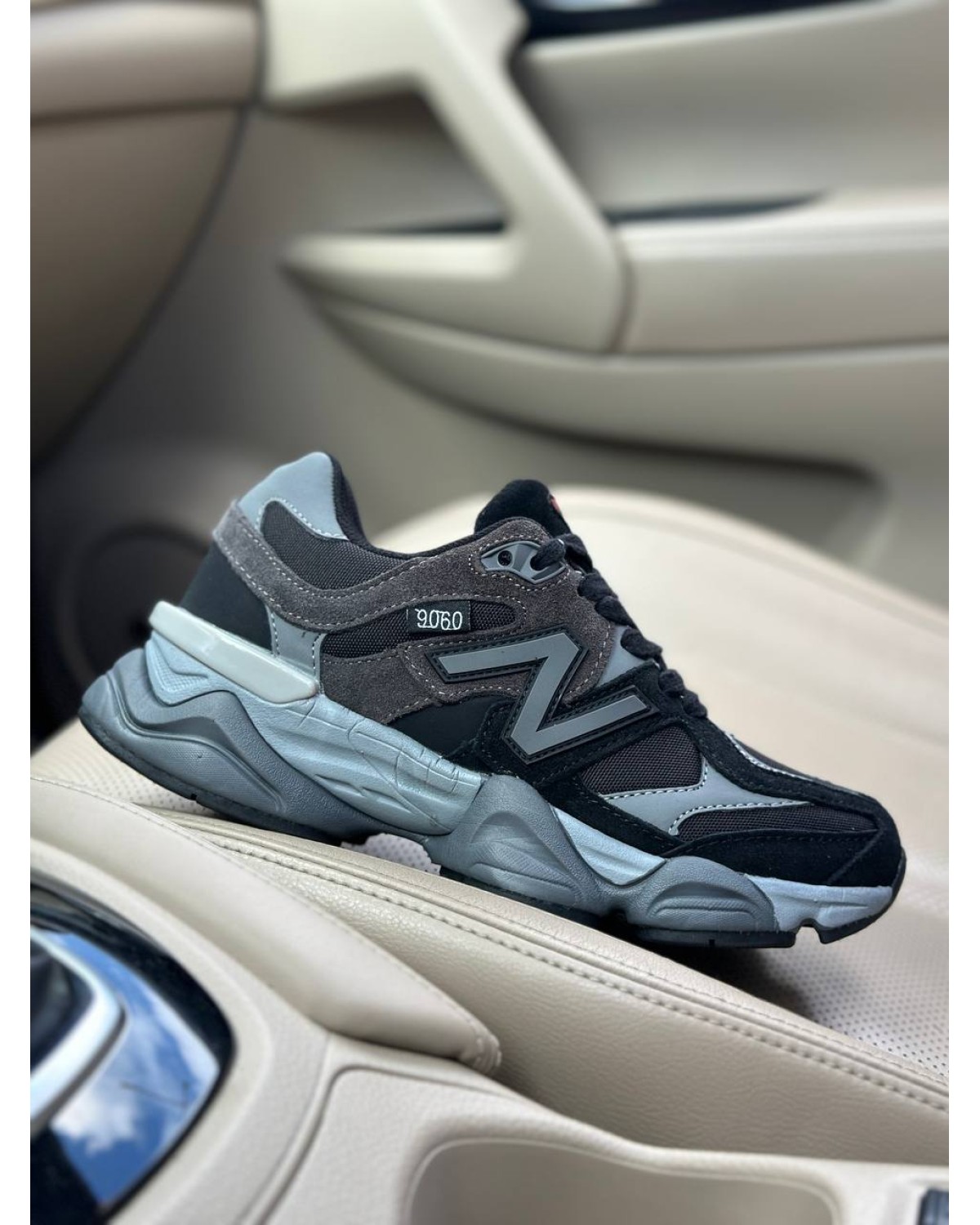New Balance 9060 Black Grey Red Thermo Premium