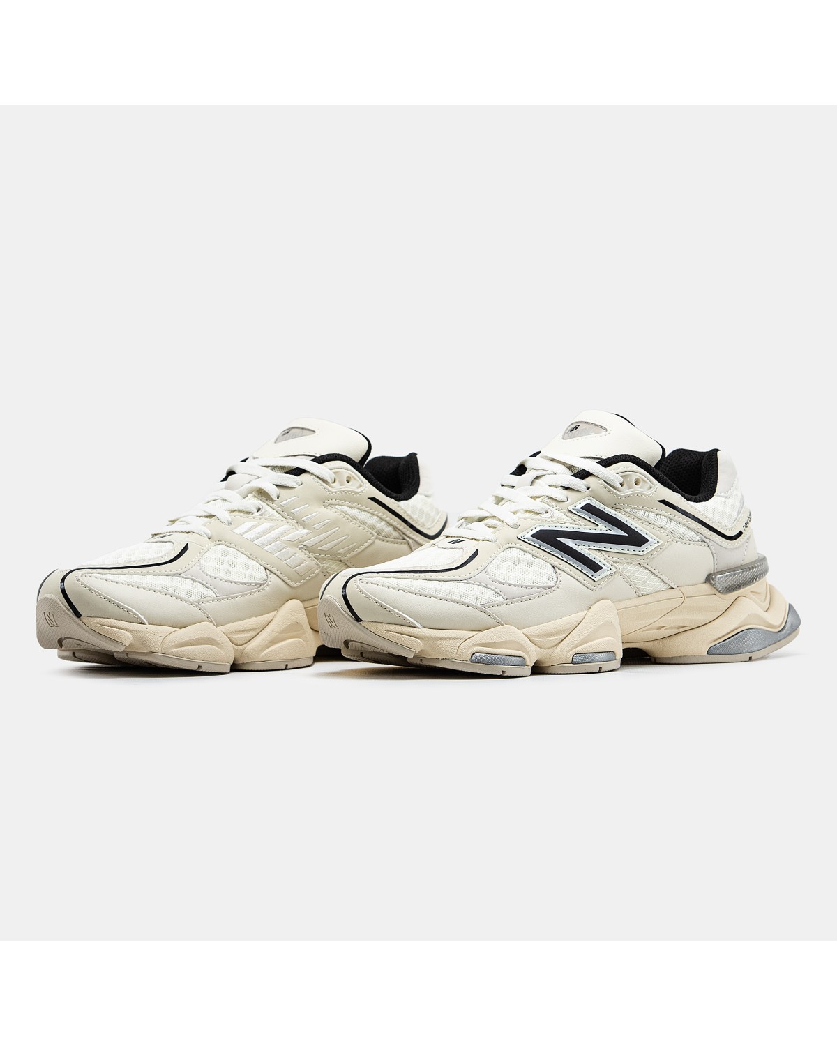 New Balance 9060 Cream Black Silver