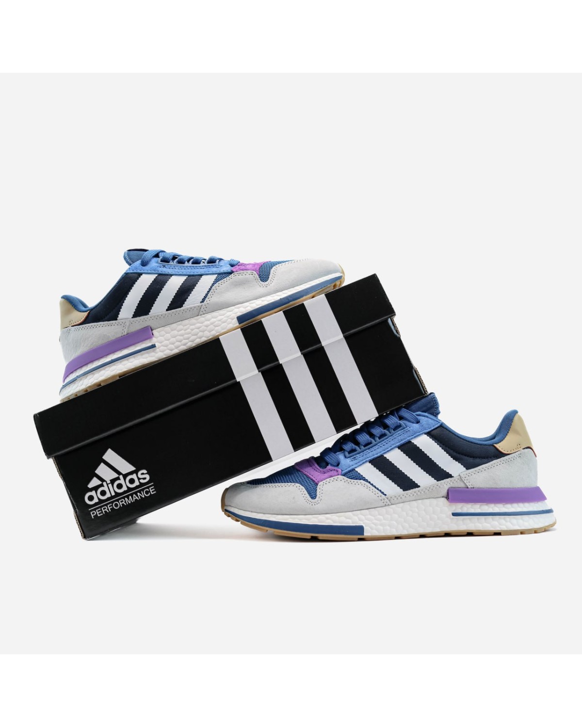 Adidas ZX 500 Blue, Purple, Grey