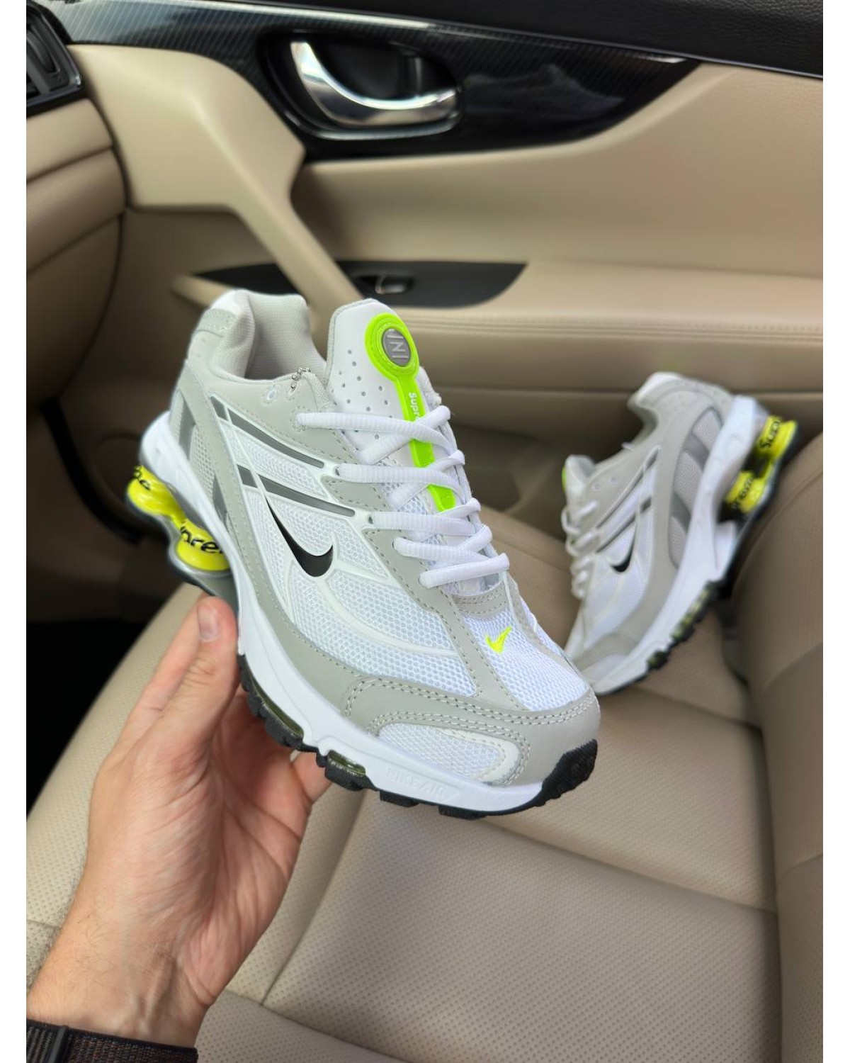 Nike x Supreme Shox Ride 2 SP Grey White Green