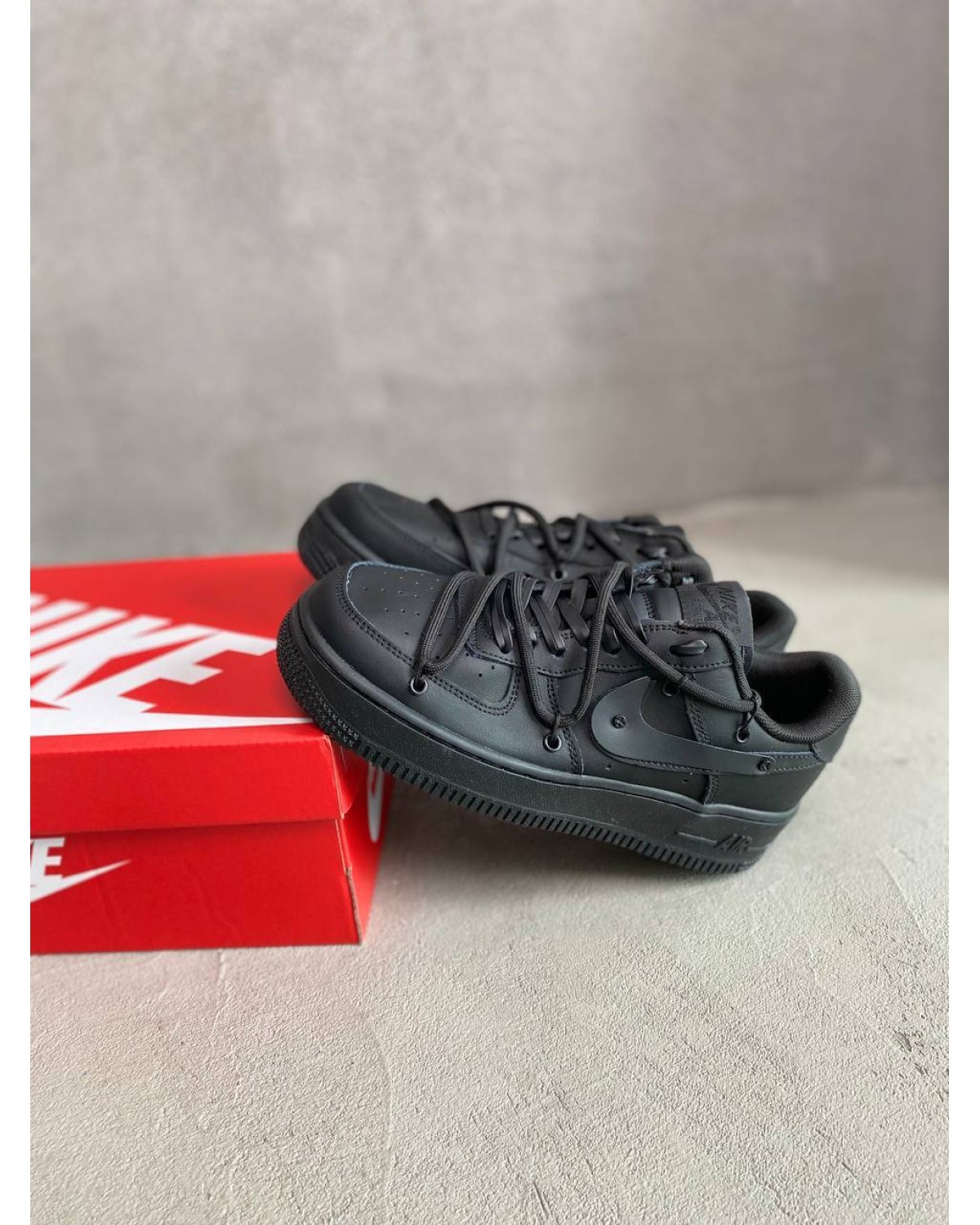 Nike Air Force 1 Low Black Off Custom