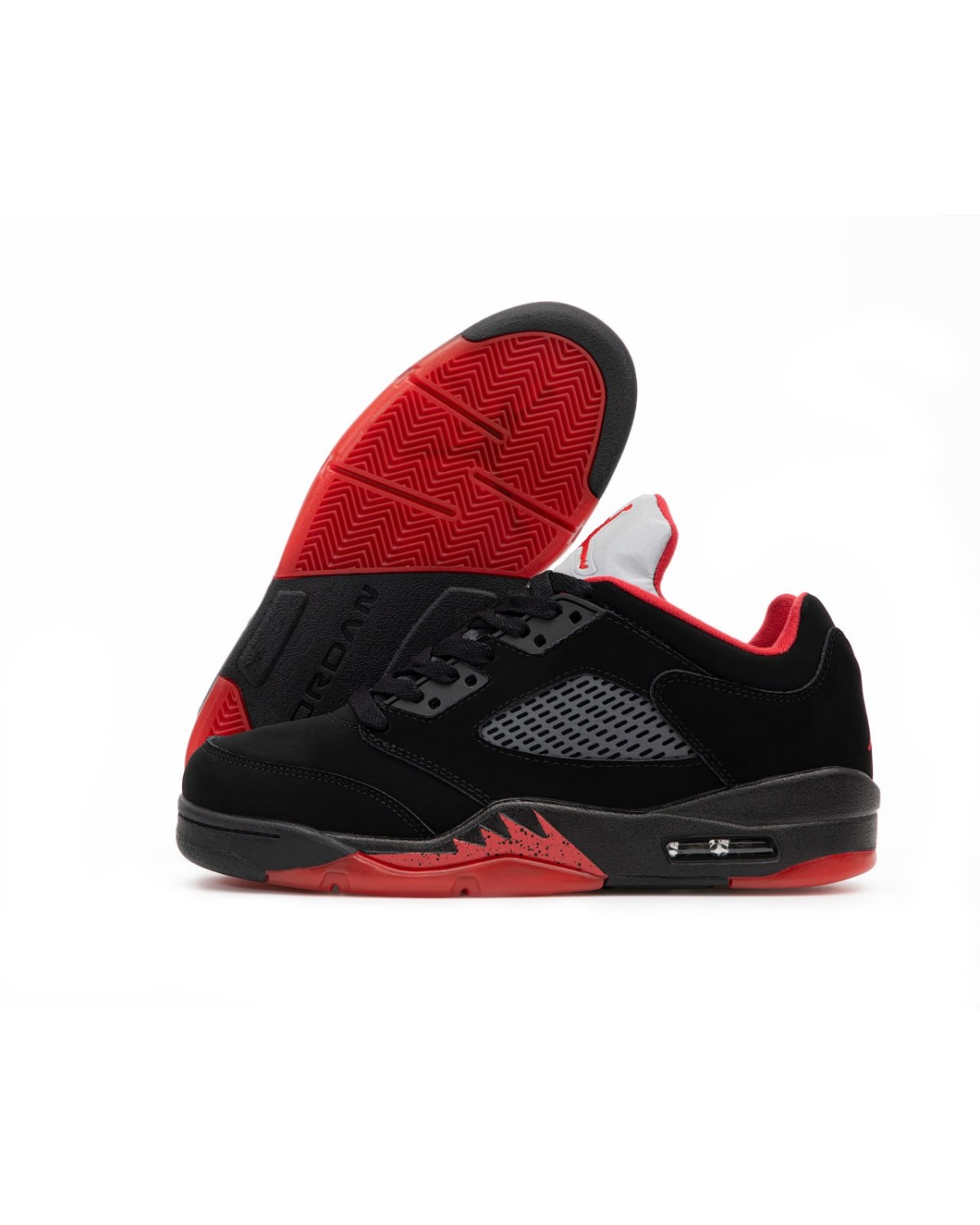 Jordan 5 Low Black Red