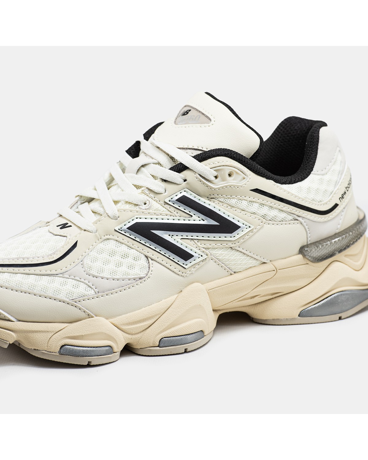 New Balance 9060 Cream Black Silver