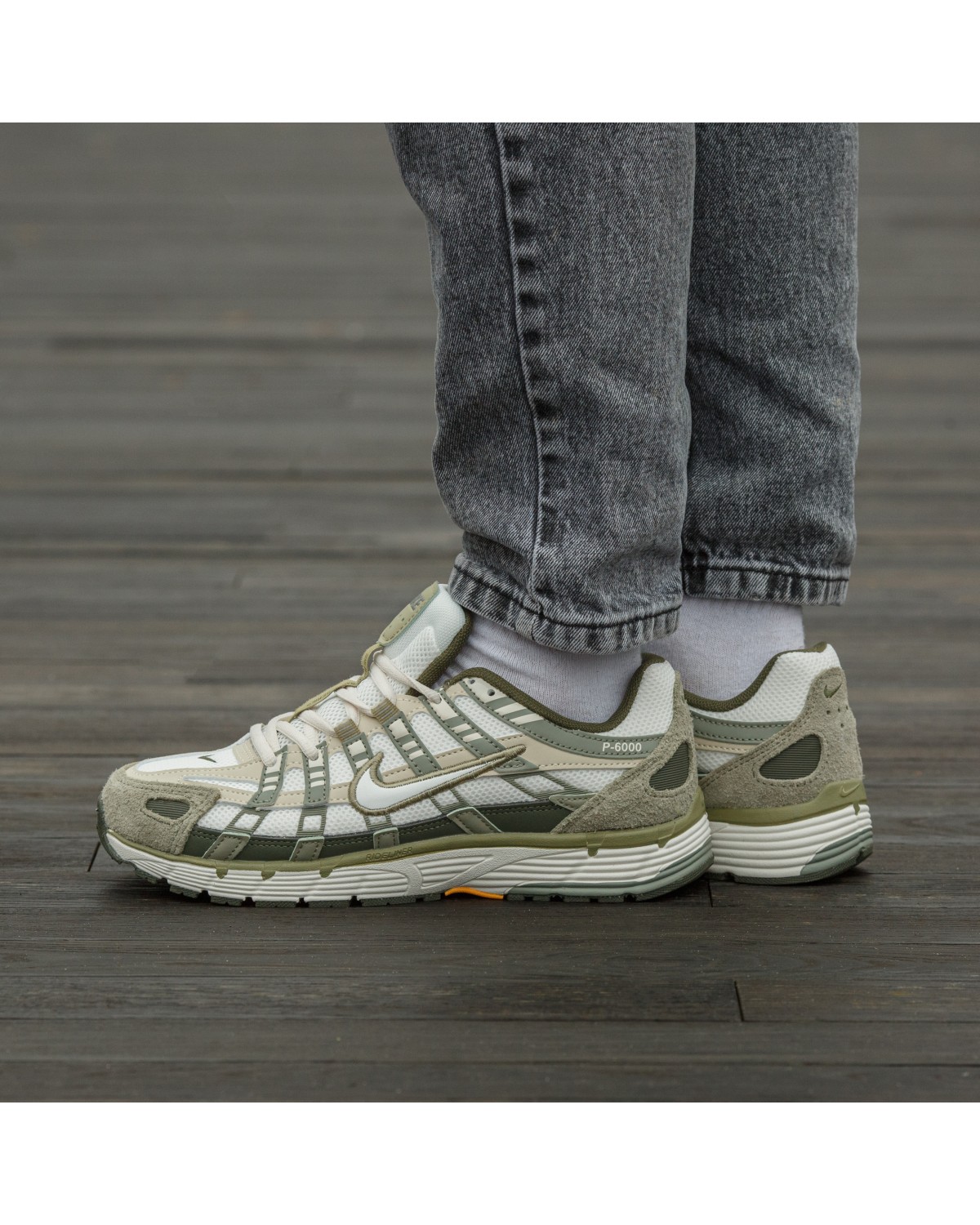 Nike P-6000 Grey Green Suede