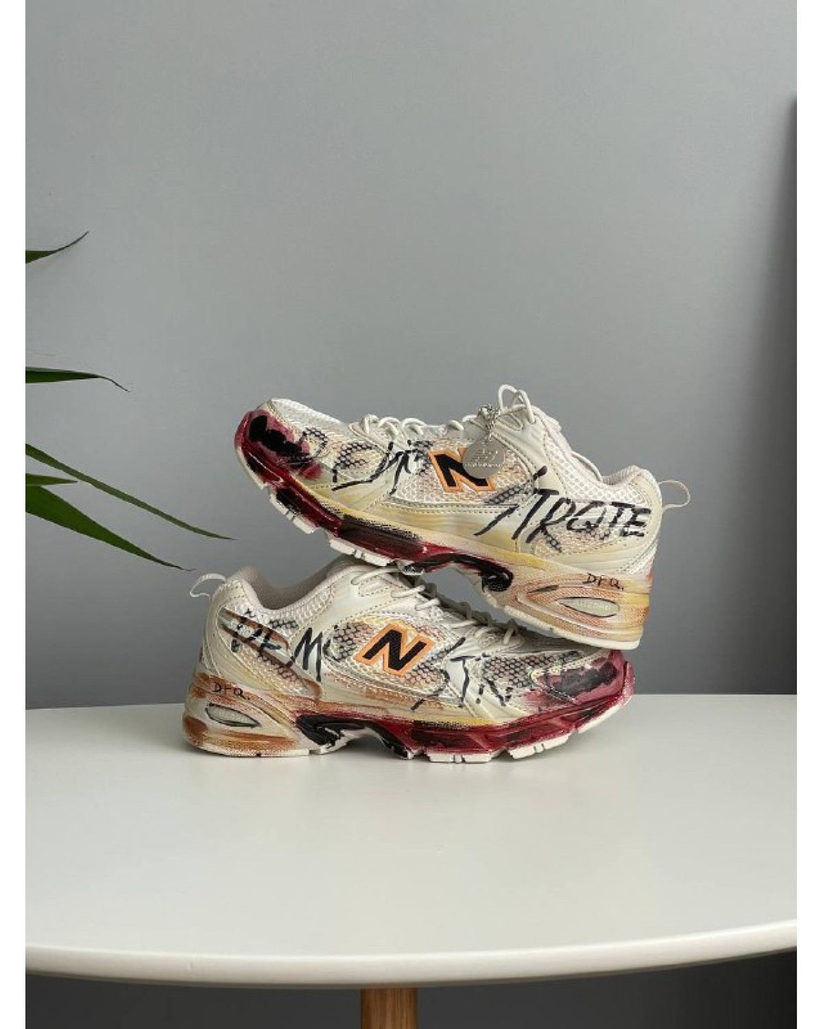 New Balance 530 Custom Beige Red