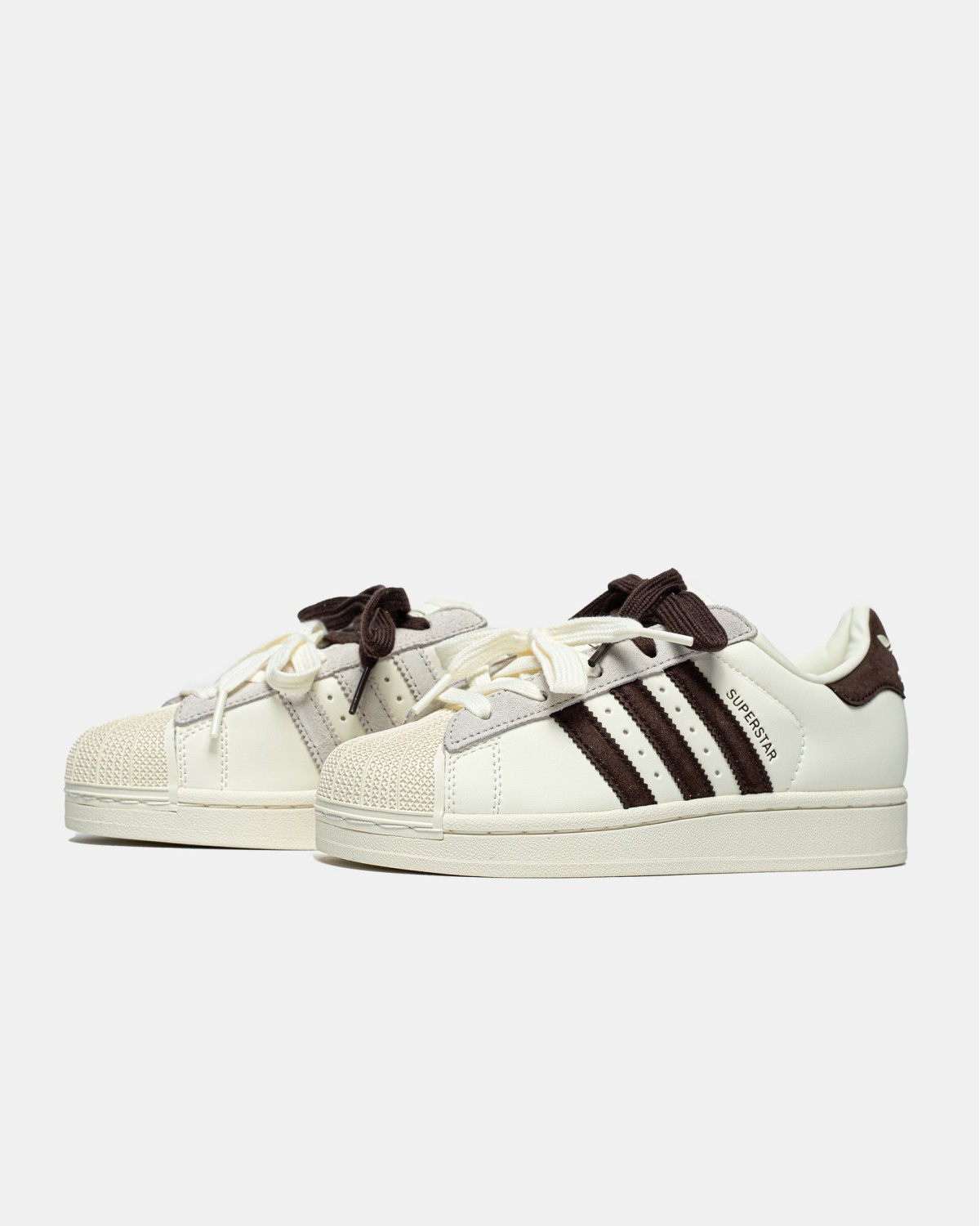 Adidas Superstar White Brown Adidas Superstar White Brown