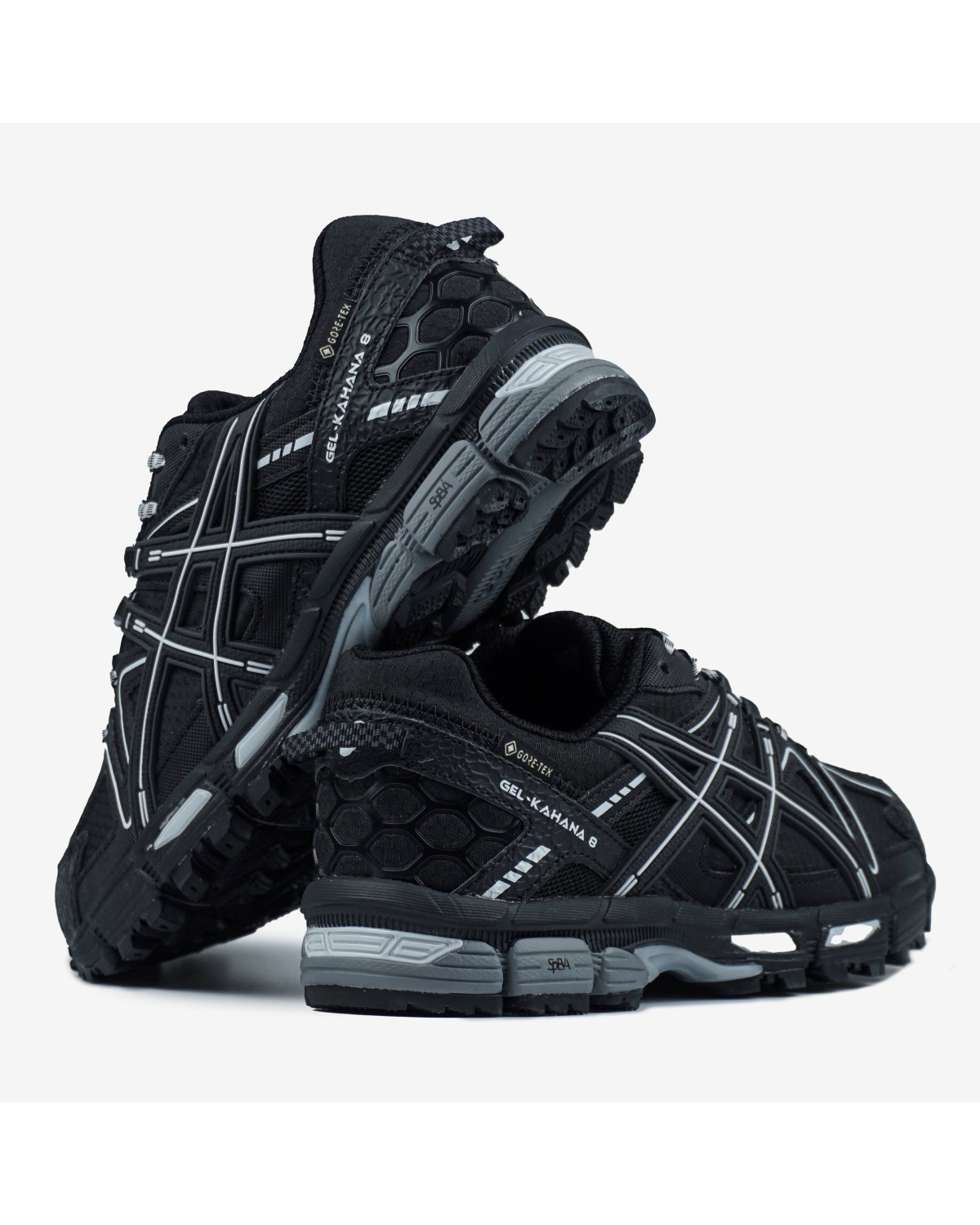 Asics Gel-Kahana 8 Gore-tex Black White Stripes
