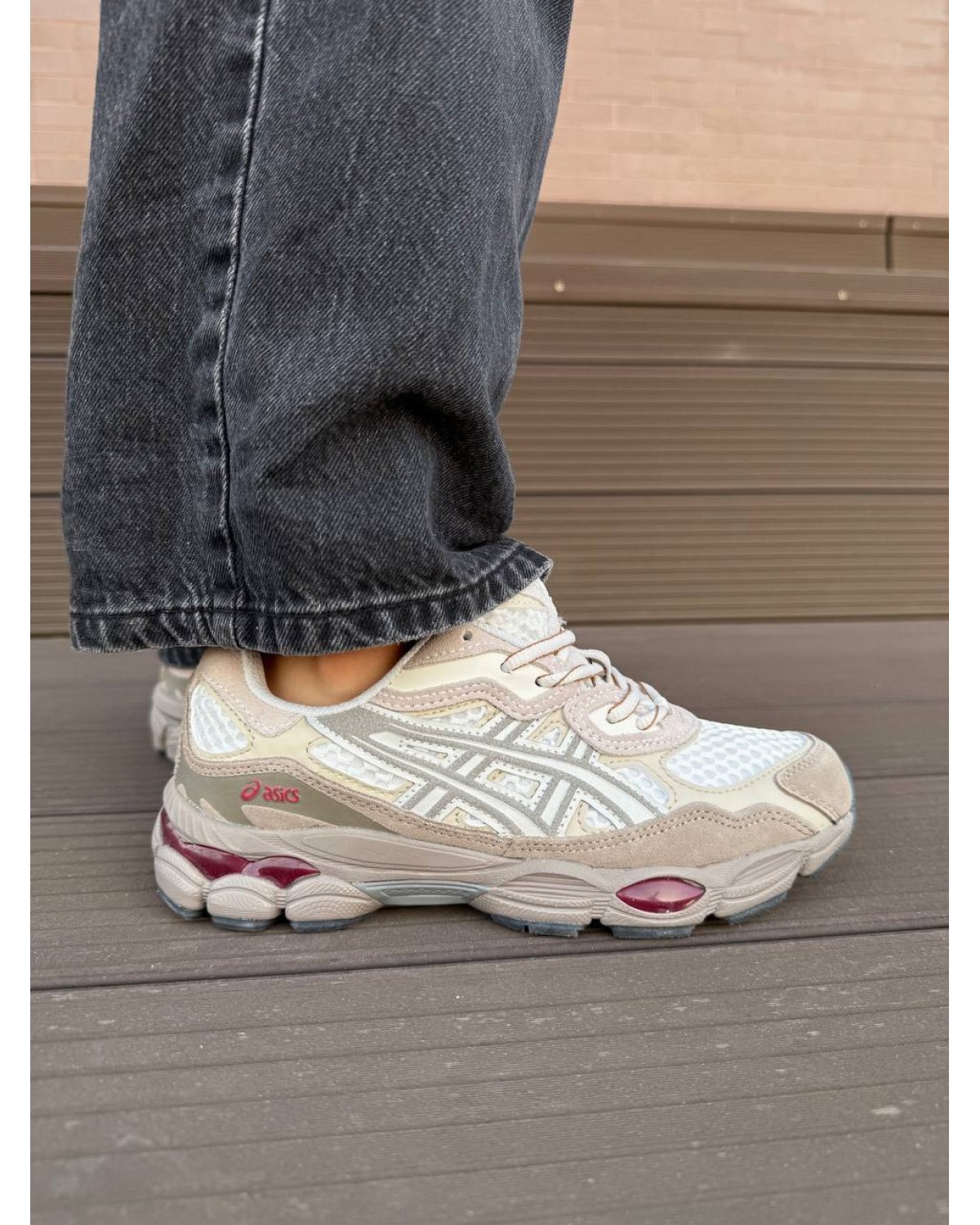 Asics Gel-NYC White Beige Red