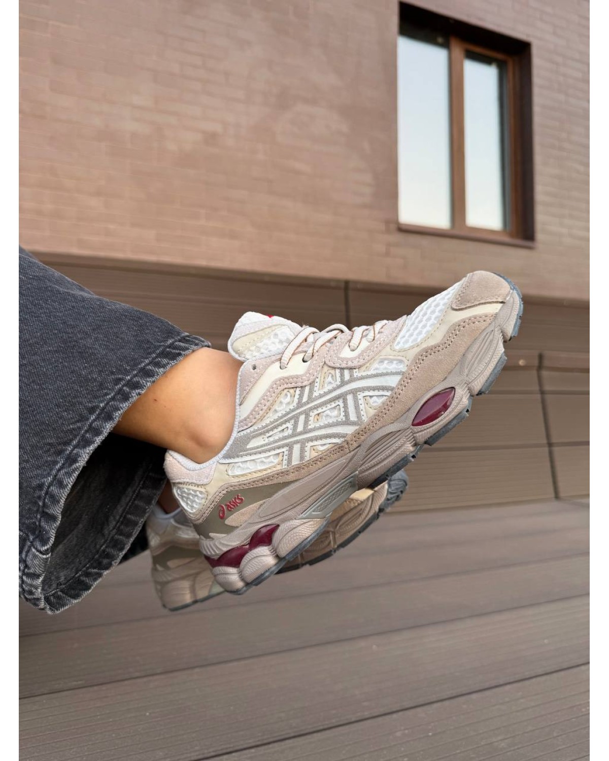 Asics Gel-NYC White Beige Red