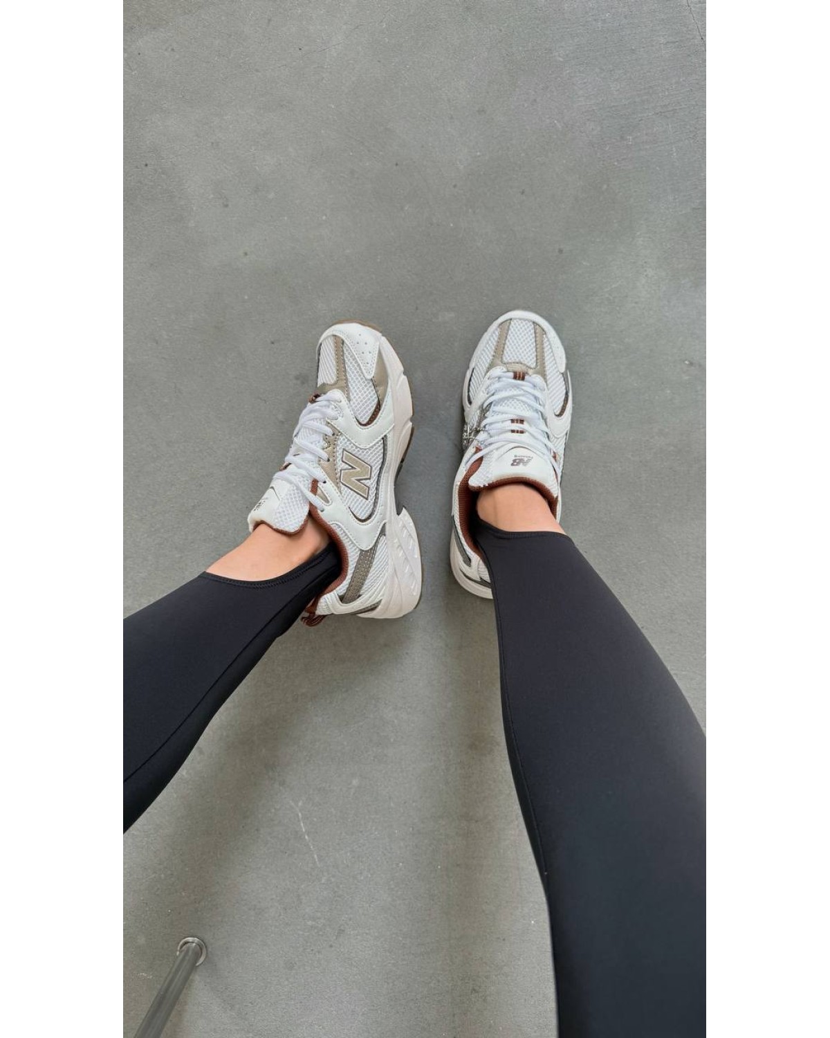 New Balance 530 White Brown Gold