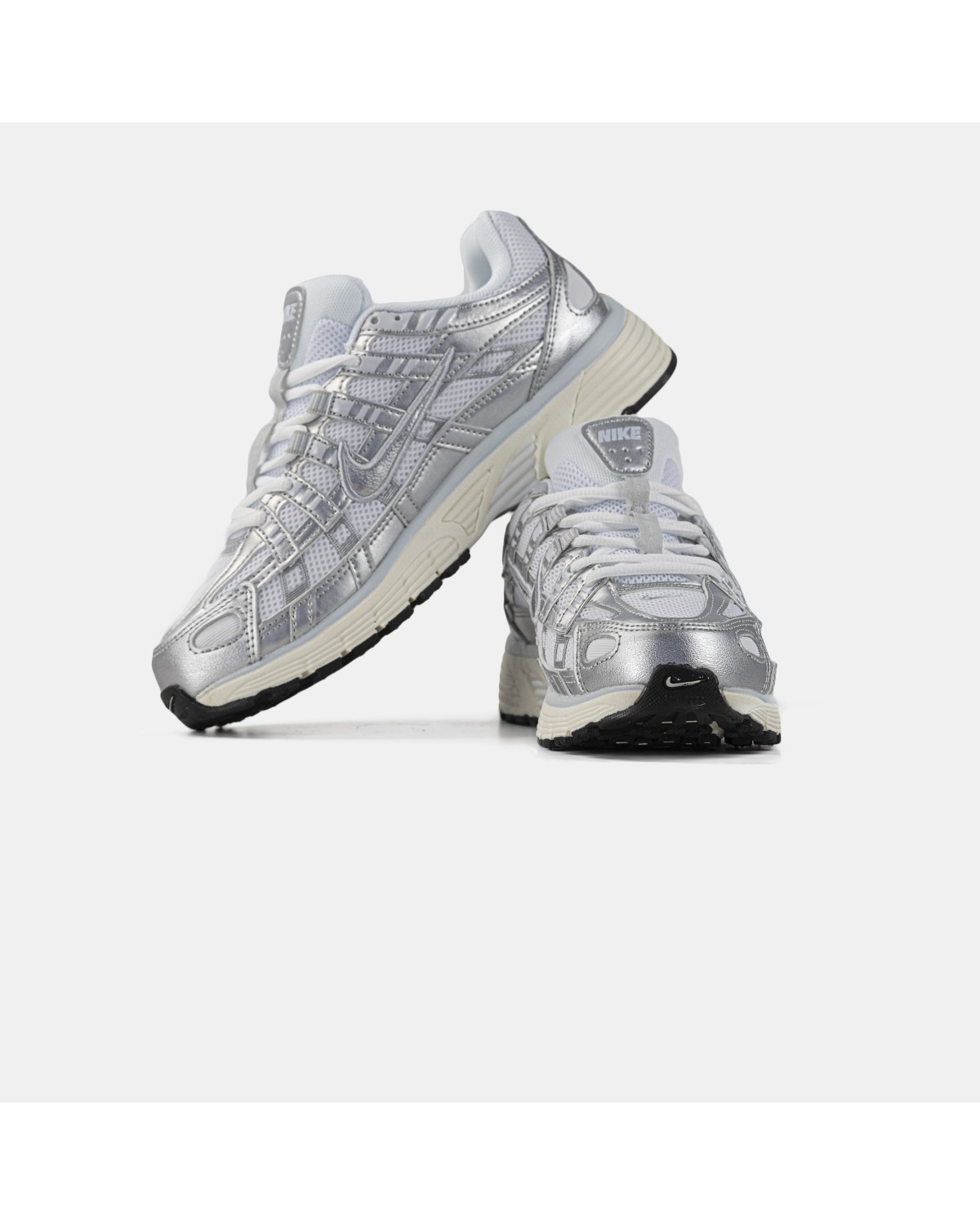 Nike P-6000 White Silver Blue