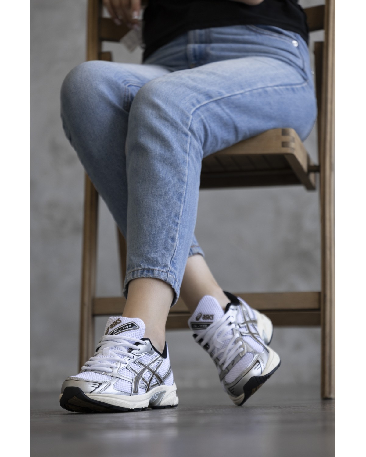 Asics Gel-1130 White Silver Brown