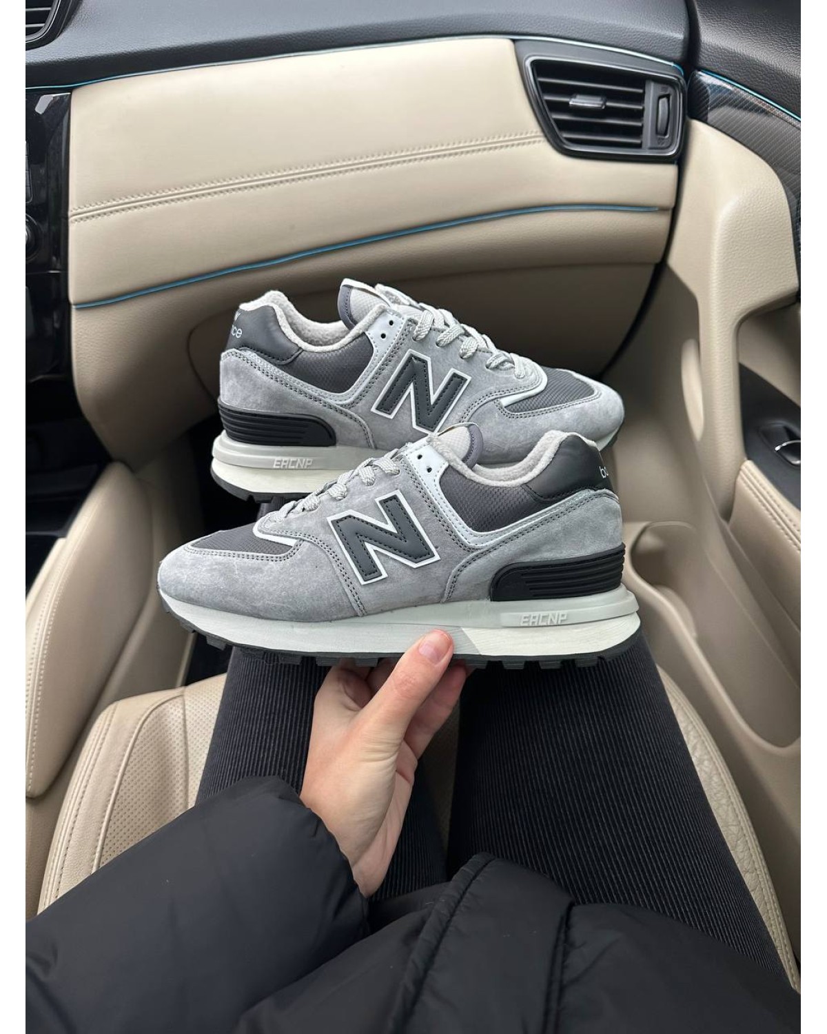 New Balance 574 Legacy Grey Black Thermo