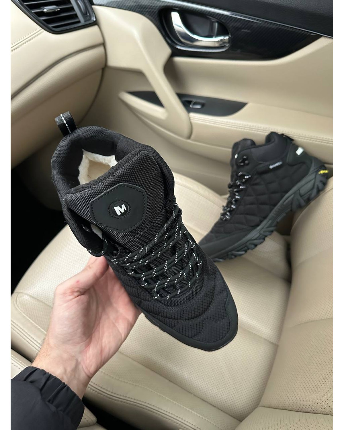 Merrell ICE CUP MOC II Black White FUR