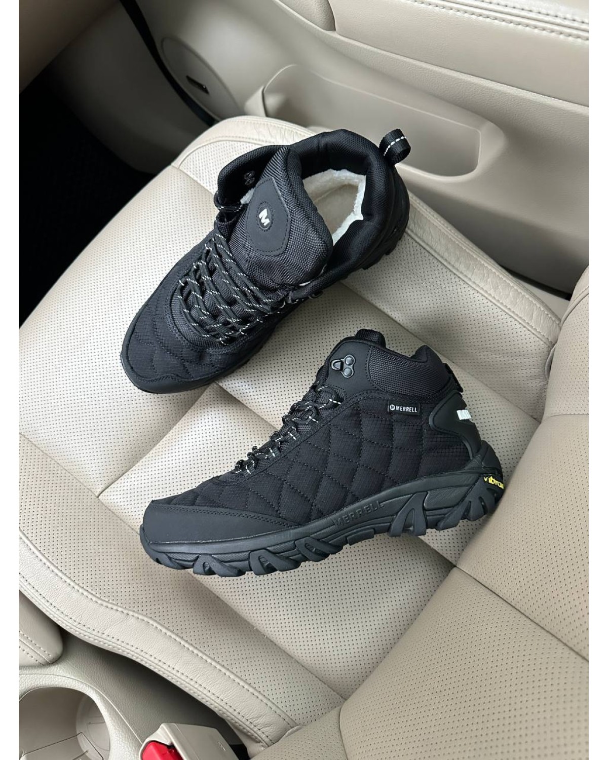 Merrell ICE CUP MOC II Black White FUR