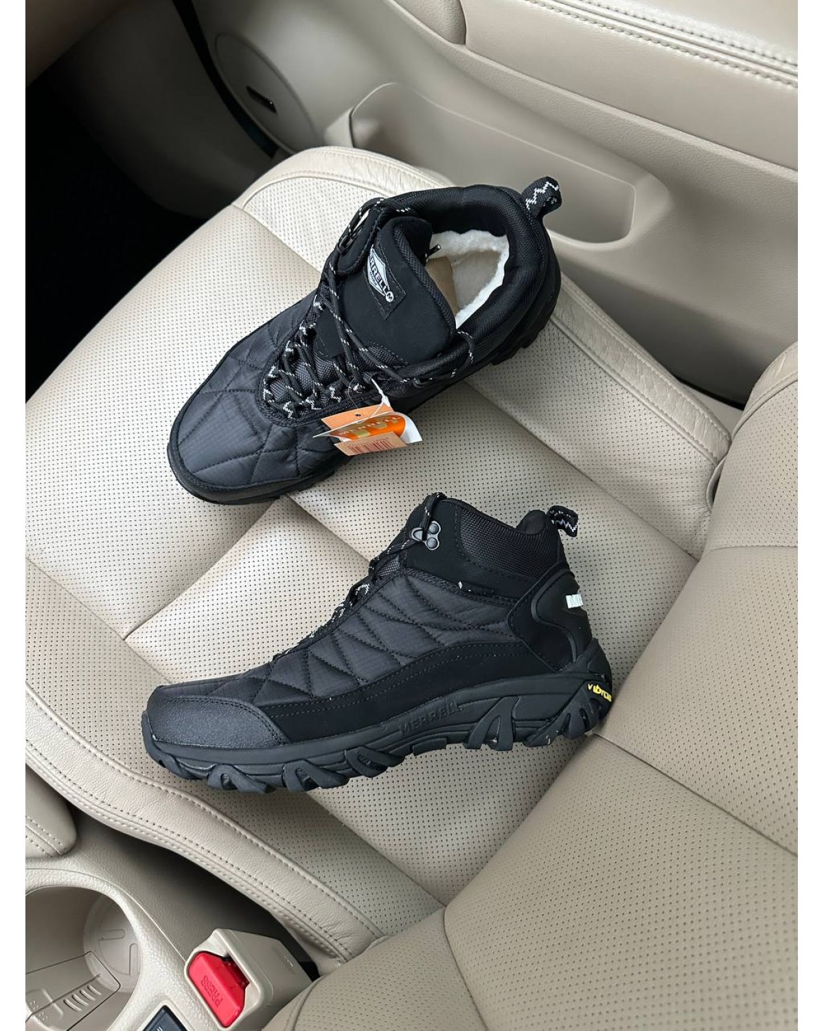 Merrell ICE CUP MOC II High Black White FUR