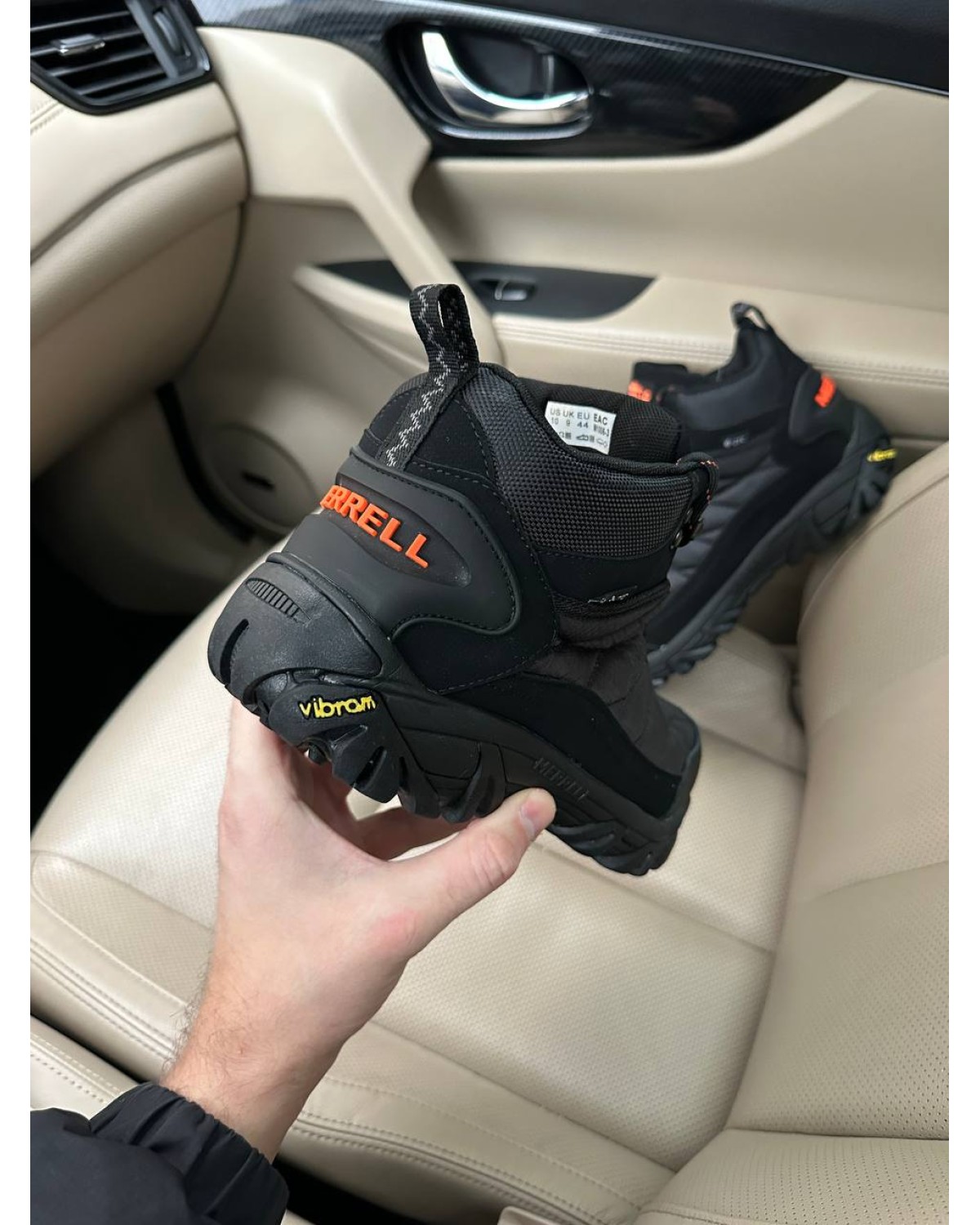 Merrell ICE CUP MOC II High Black Orange FUR