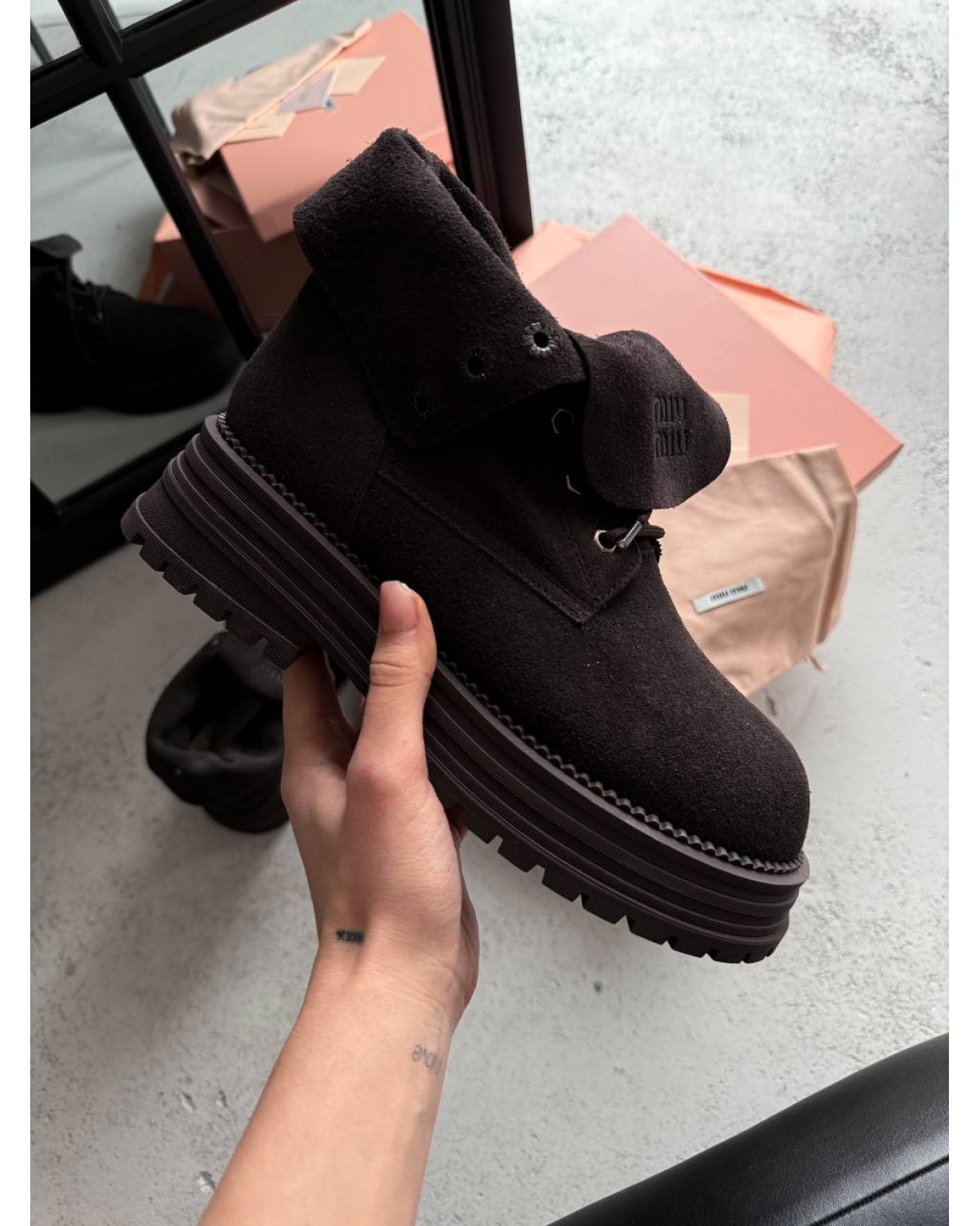 Miu Miu Boots Chocolate II