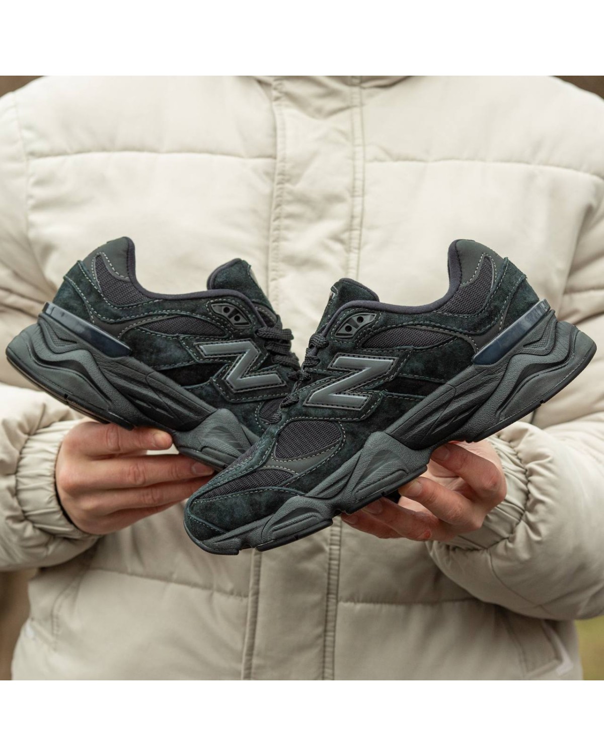 New Balance Black Suede