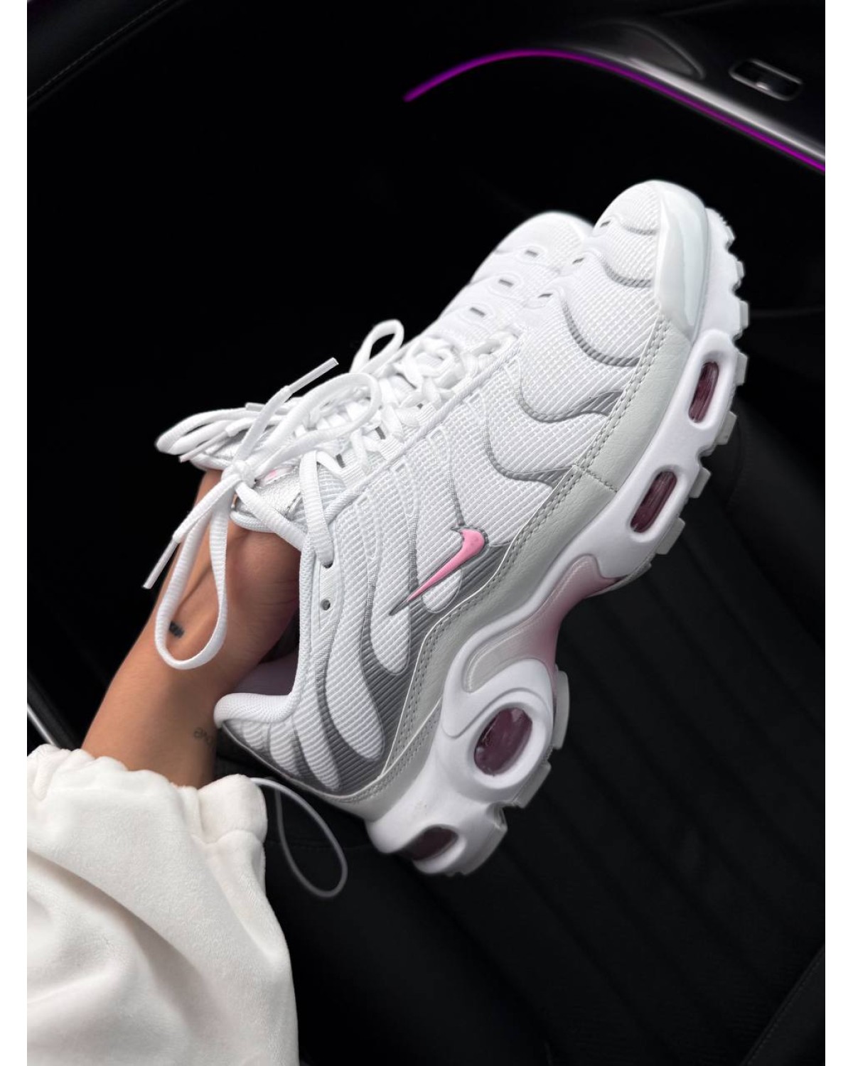 Air Max Tn Plus White Grey Pink