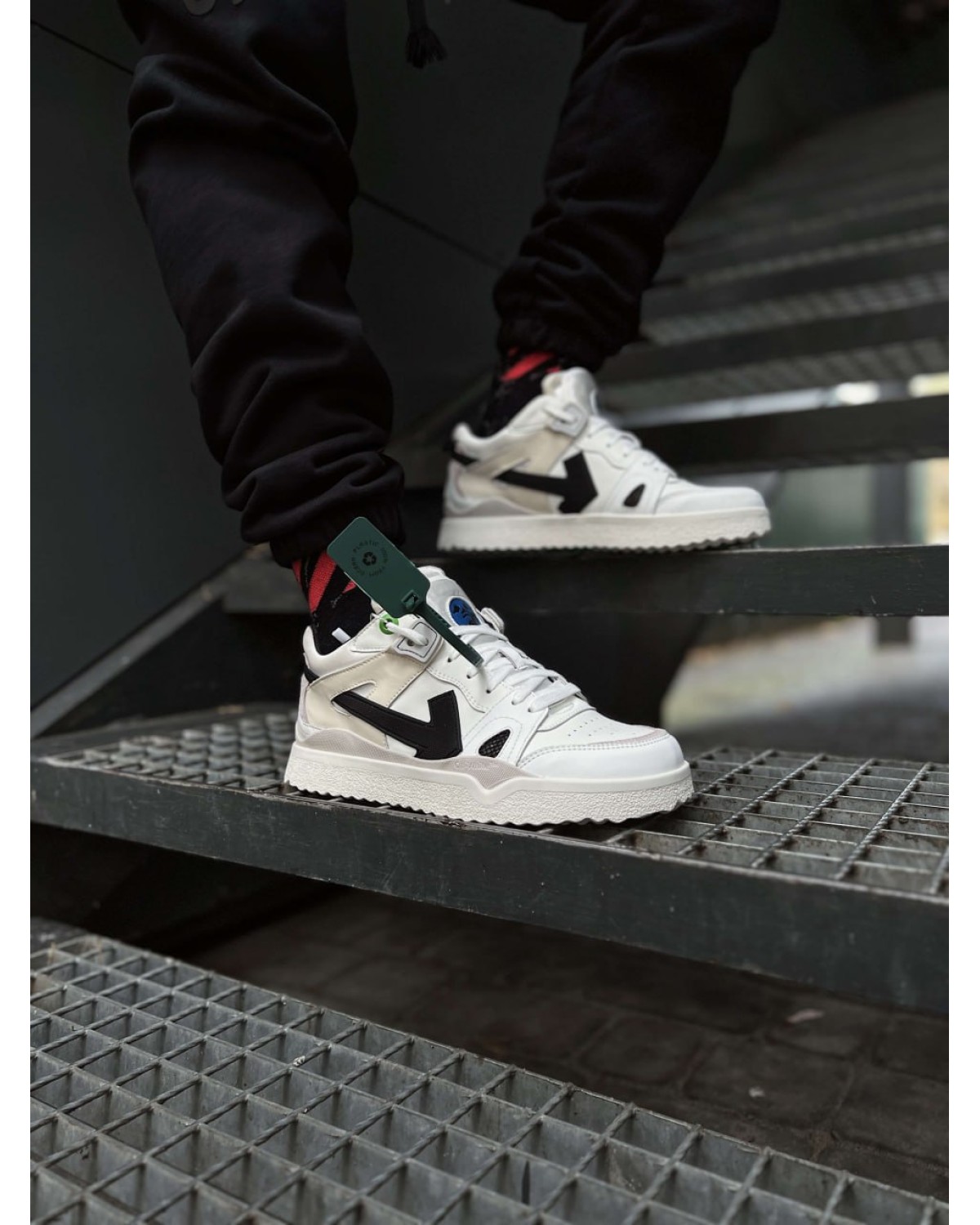 Off-White Sponge Mid Top Cloud White Black