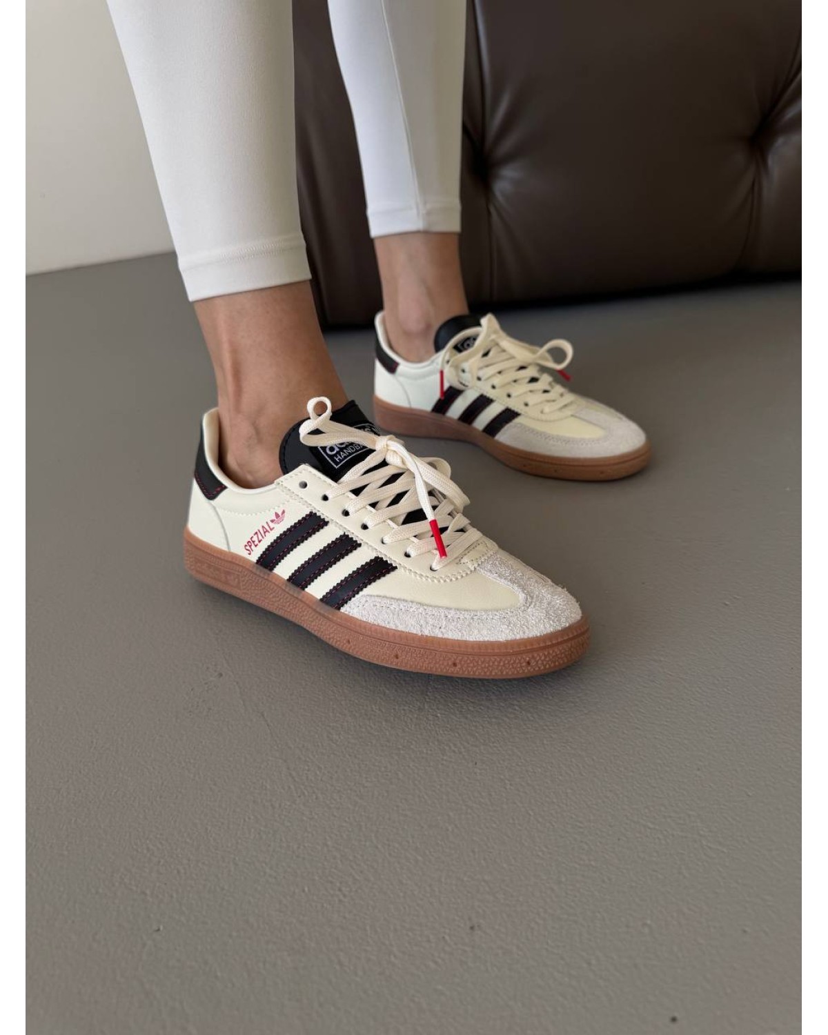 Adidas Spezial Cream / Black / Red