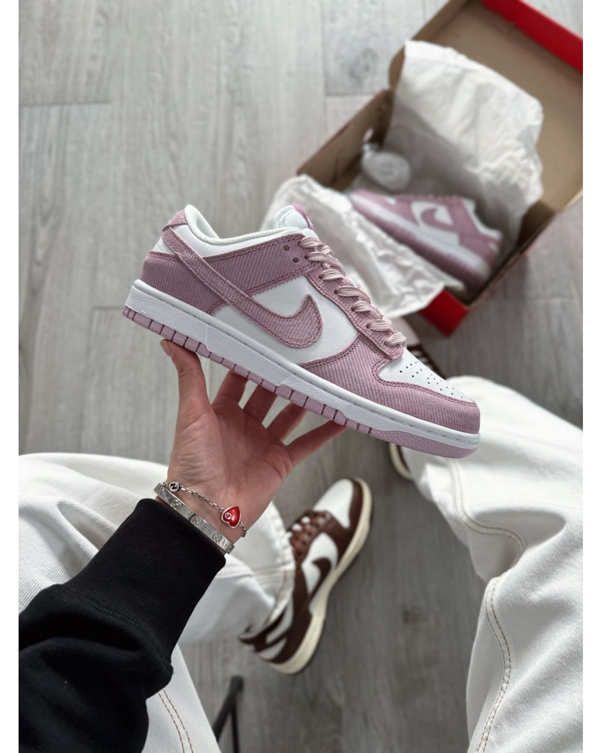 Nike Dunk Low Pink Corduroy