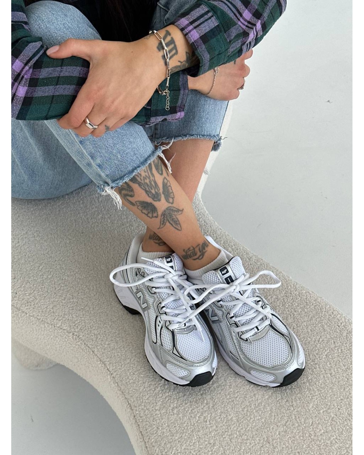New Balance 740v2 White Silver Black