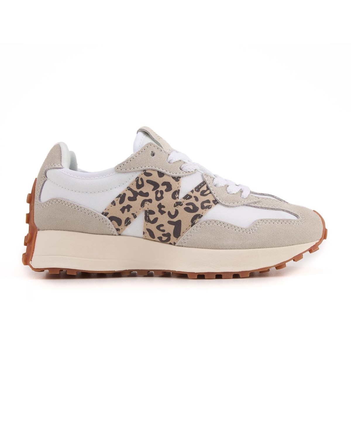 New Balance 327 White Leopard
