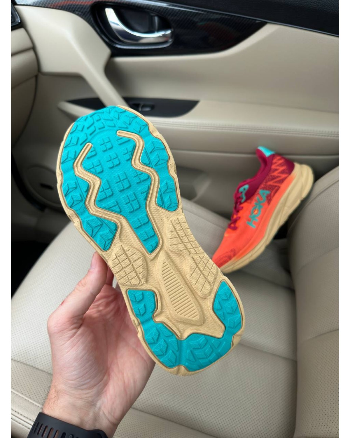 Hoka One One Challenger Orange Red