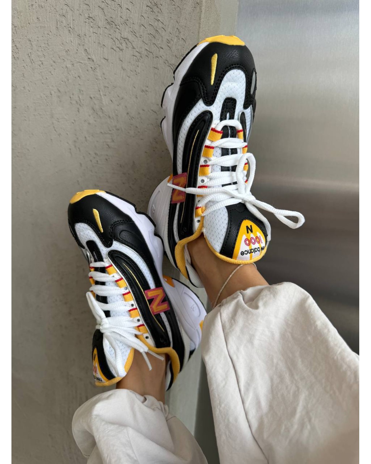 New Balance 1000 Black / White / Yellow