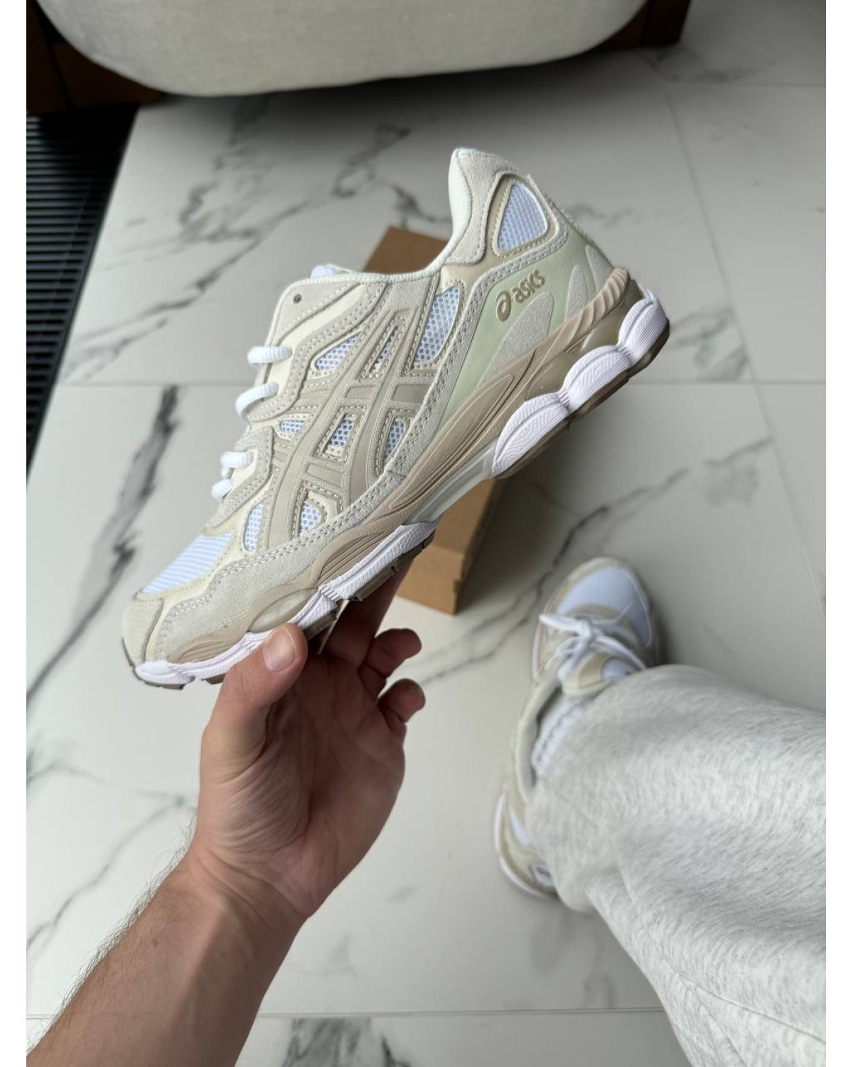 Asics Gel-NYC White/ Feather Grey