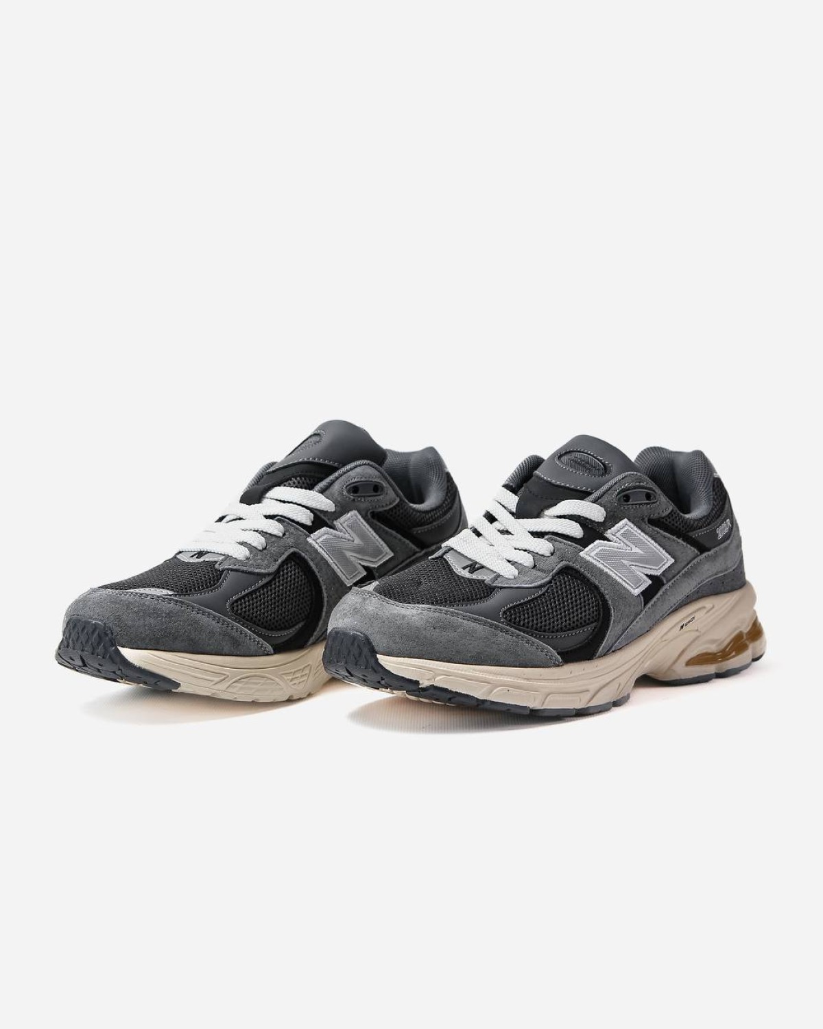 New Balance 2002R Black Dark Grey