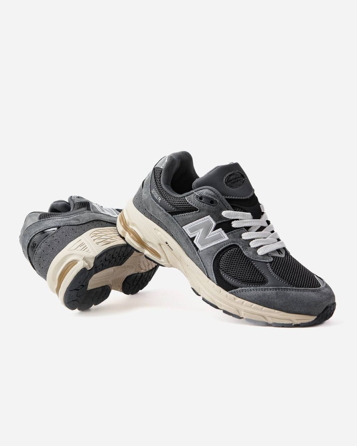 New Balance 2002R Black Dark Grey