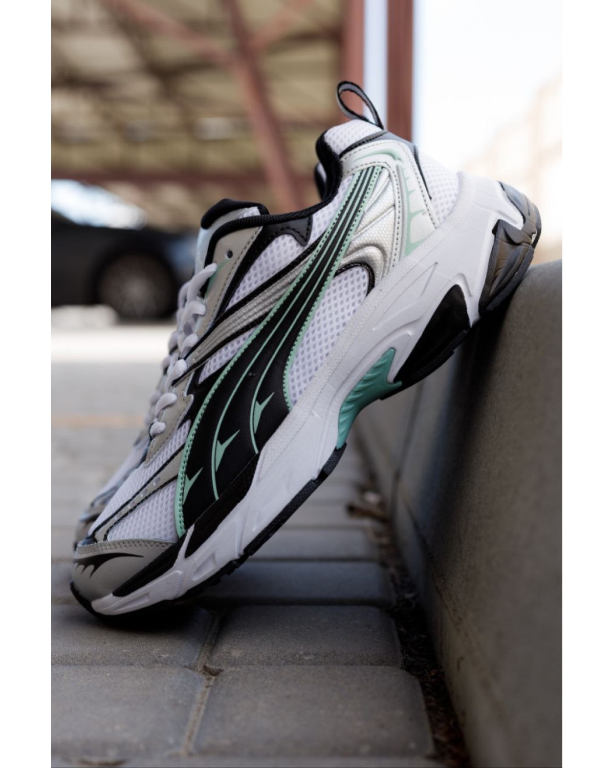 Puma Morphic Base White Green Grey Black