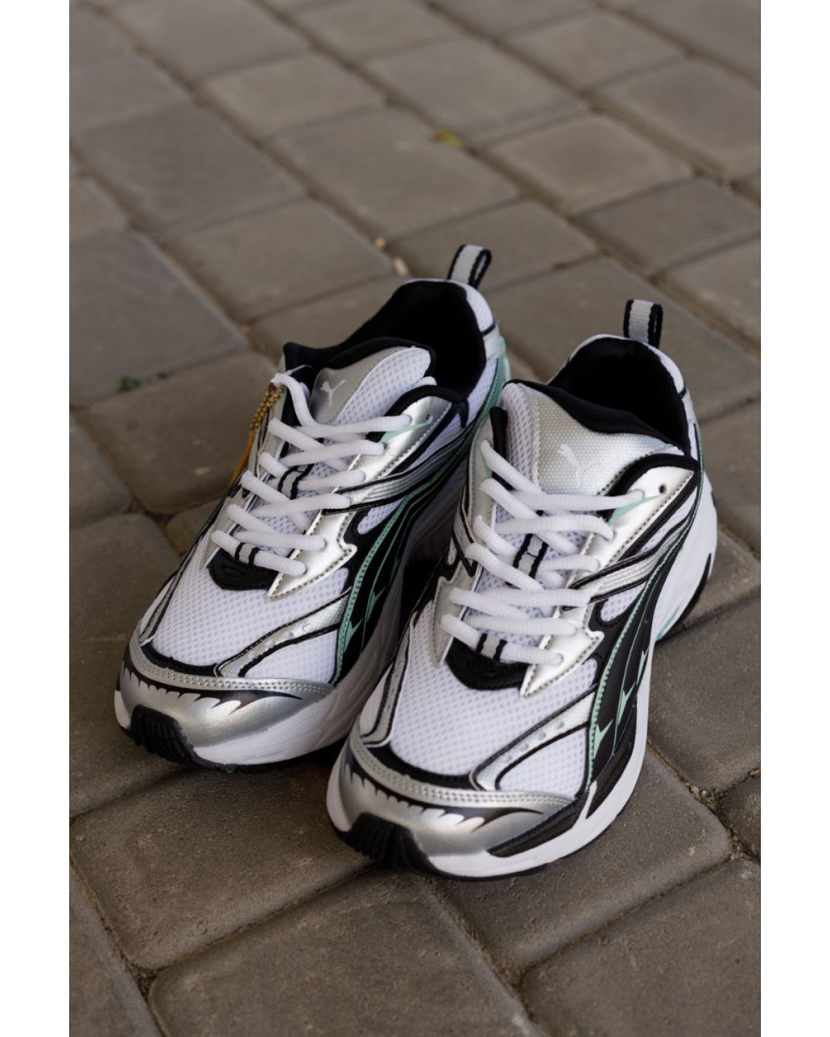 Puma Morphic Base White Green Grey Black