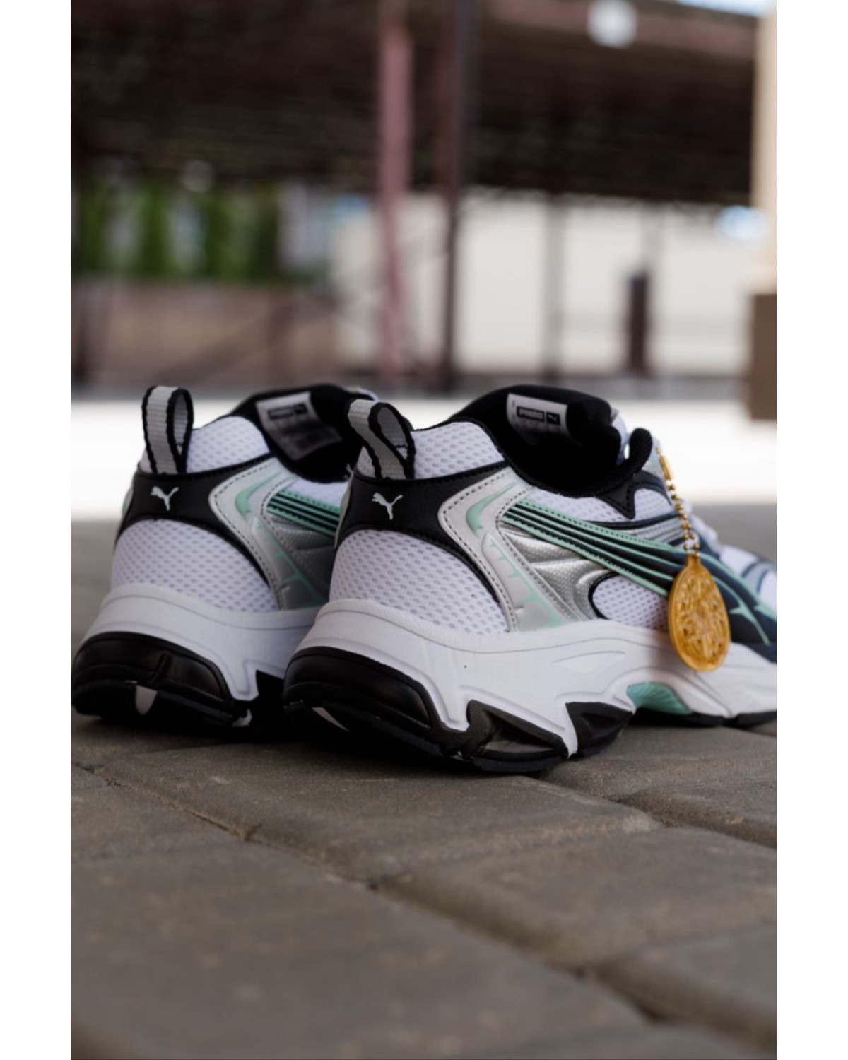 Puma Morphic Base White Green Grey Black