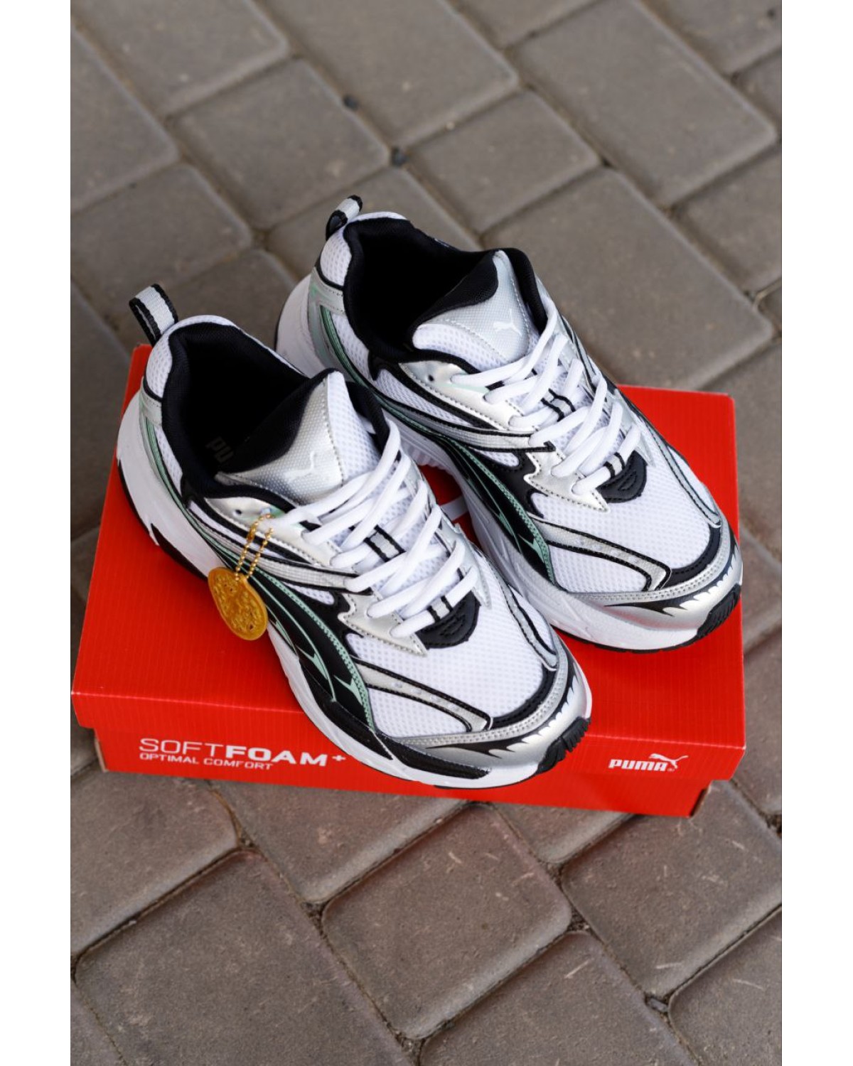 Puma Morphic Base White Green Grey Black