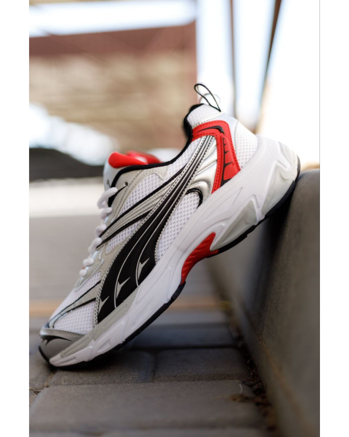 Puma Morphic Base White Grey Black Red