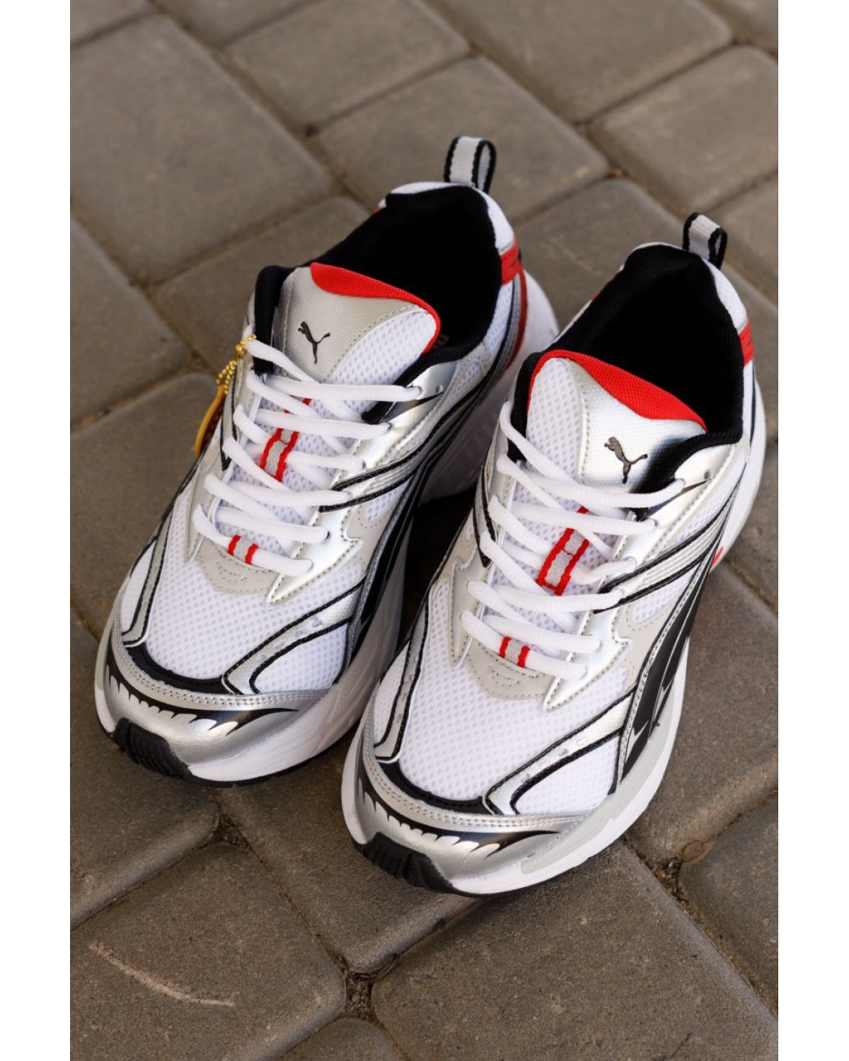 Puma Morphic Base White Grey Black Red