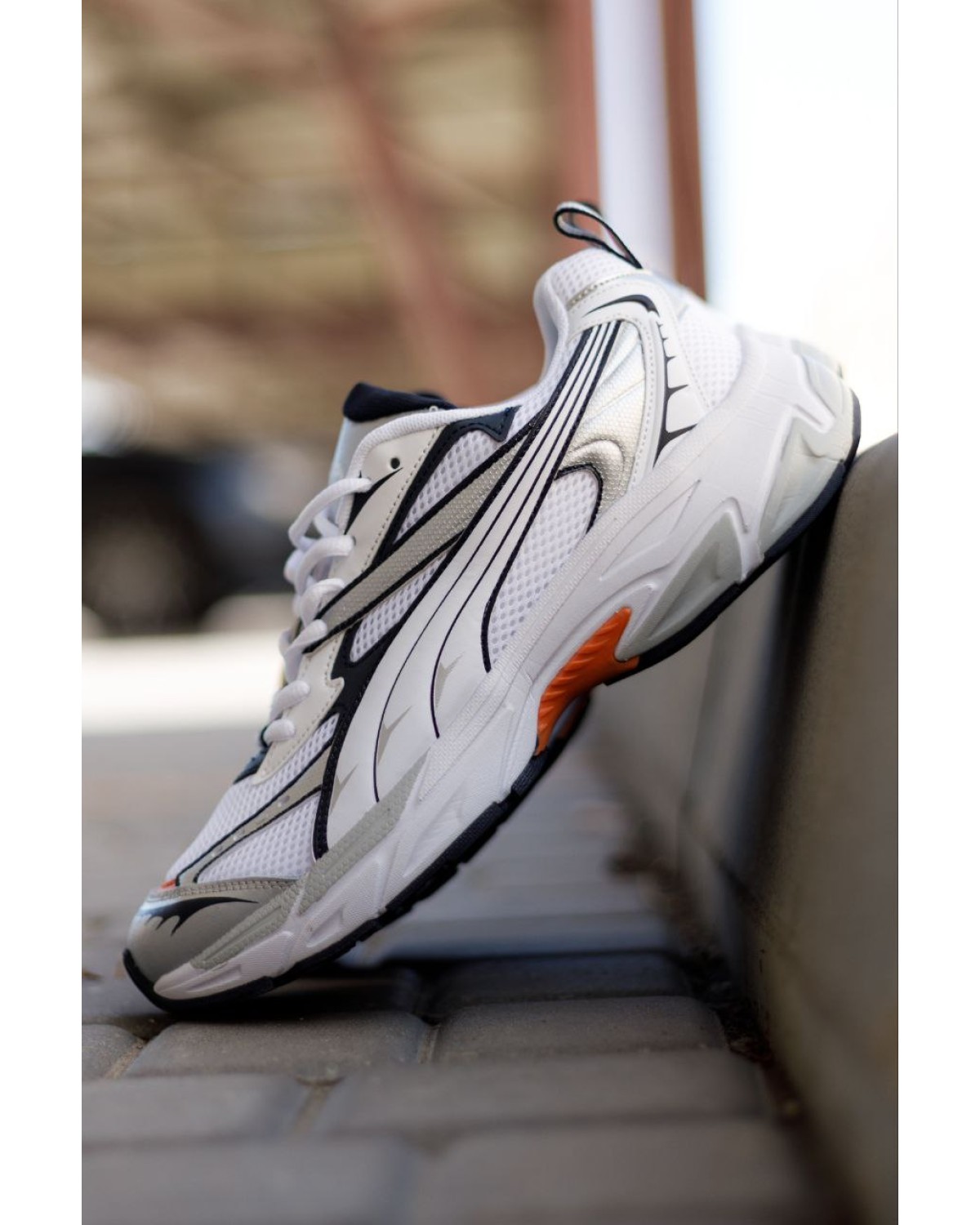 Puma Morphic Base White Black Orange