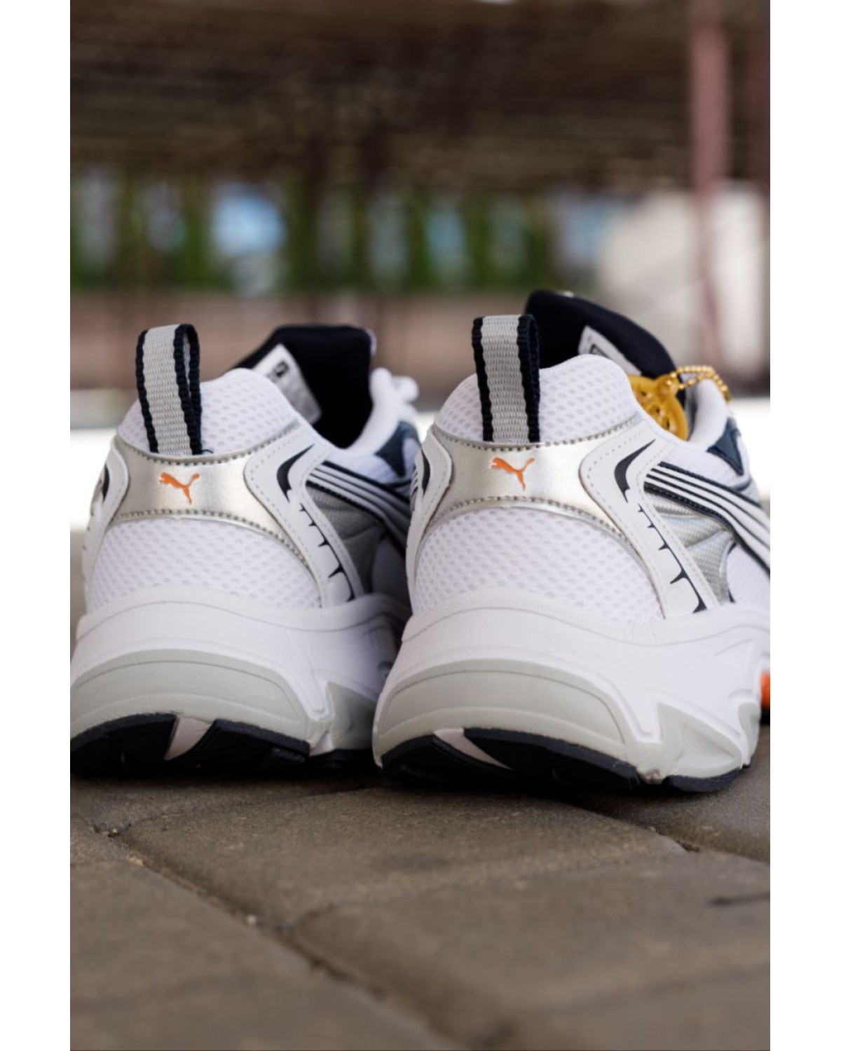 Puma Morphic Base White Black Orange