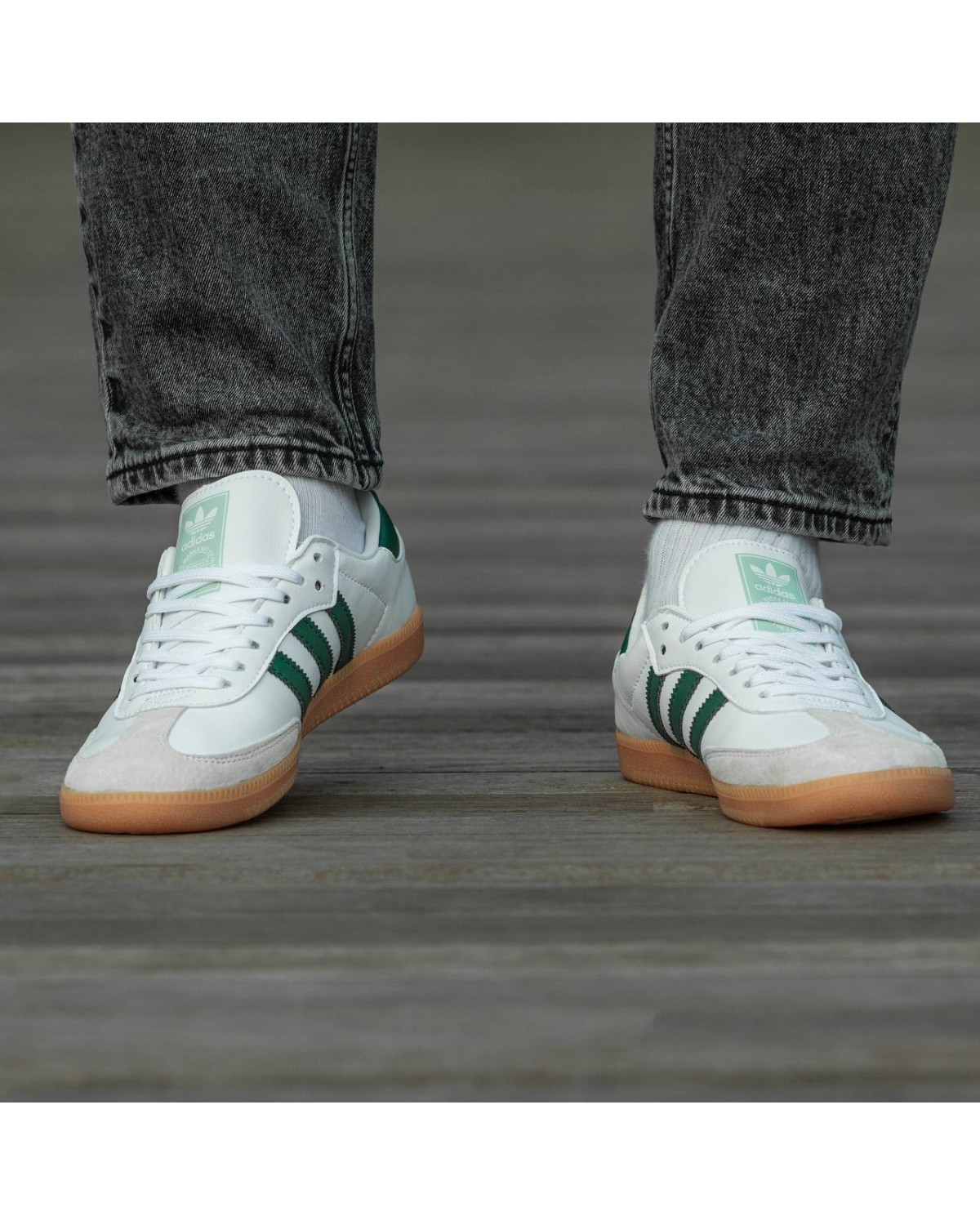 Adidas Samba White\Green