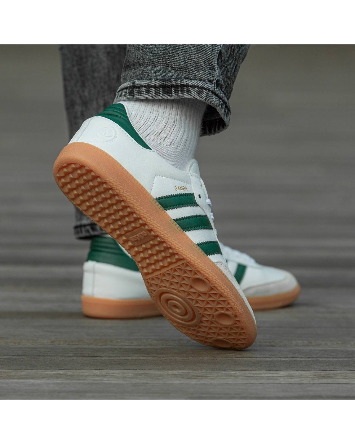 Adidas Samba White\Green