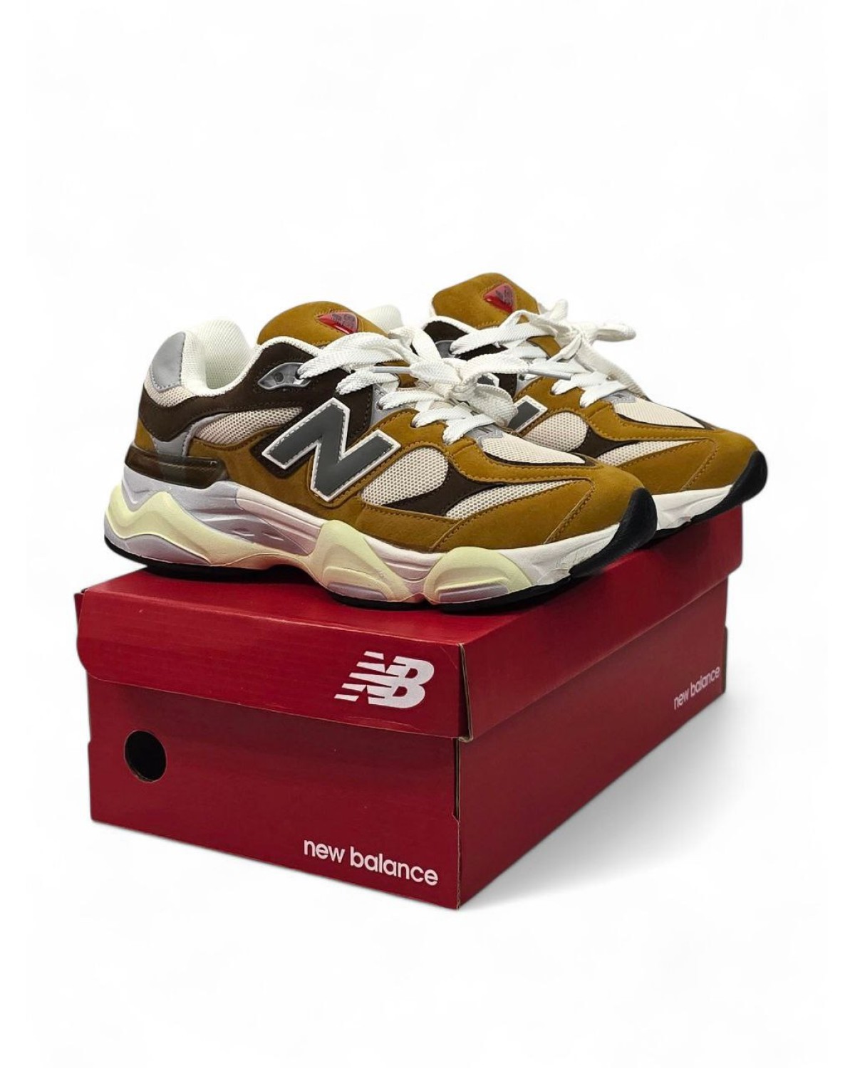 New Balance 9060 Mustard Brown Beige
