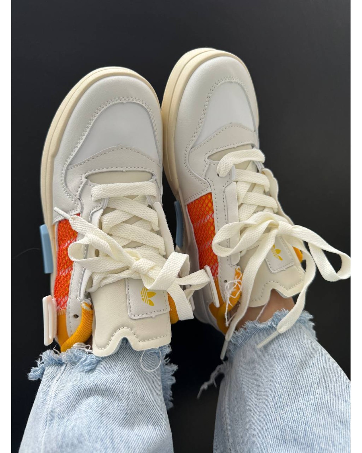 Adidas Forum Mod Low Cloud White Crew Yellow