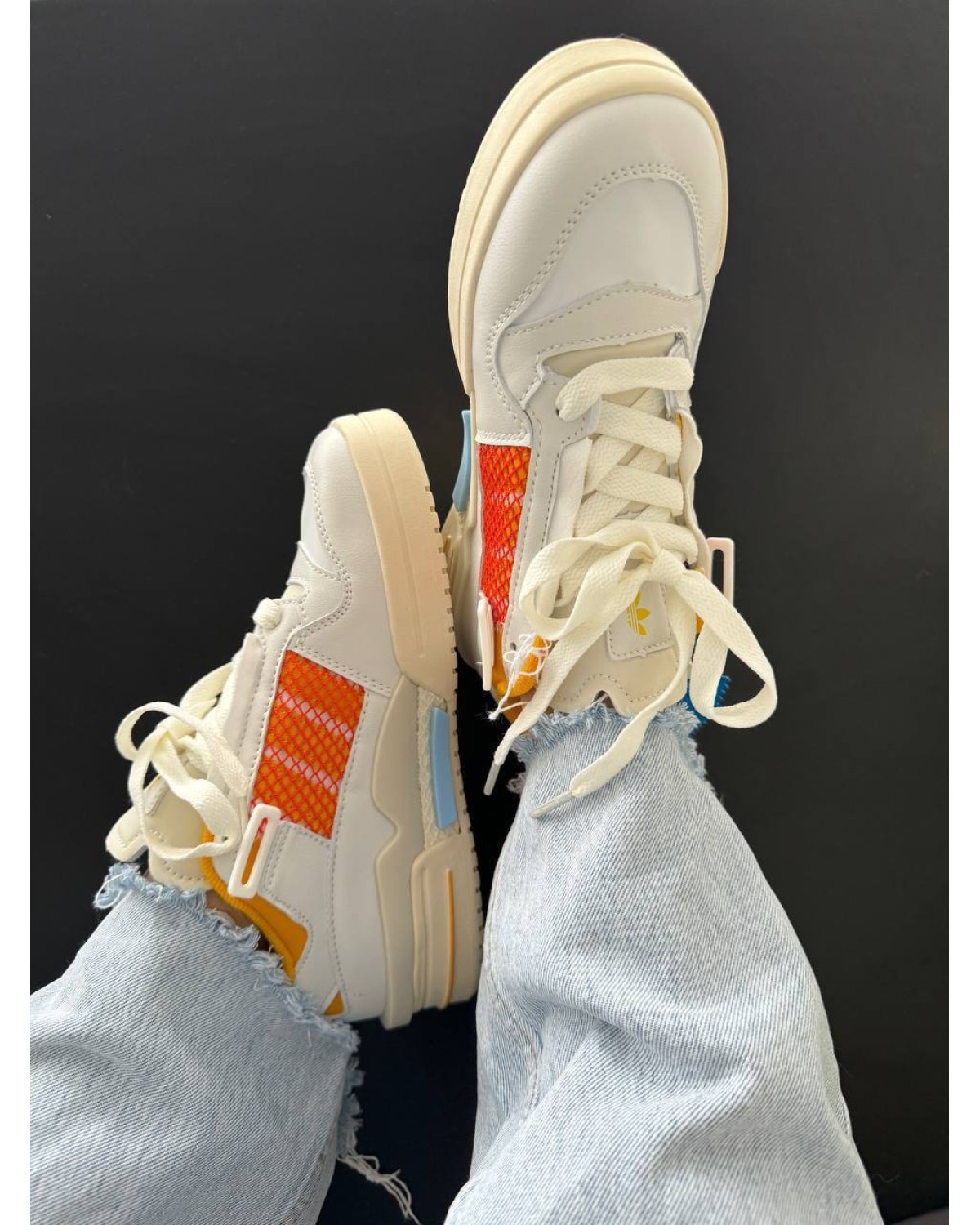 Adidas Forum Mod Low Cloud White Crew Yellow