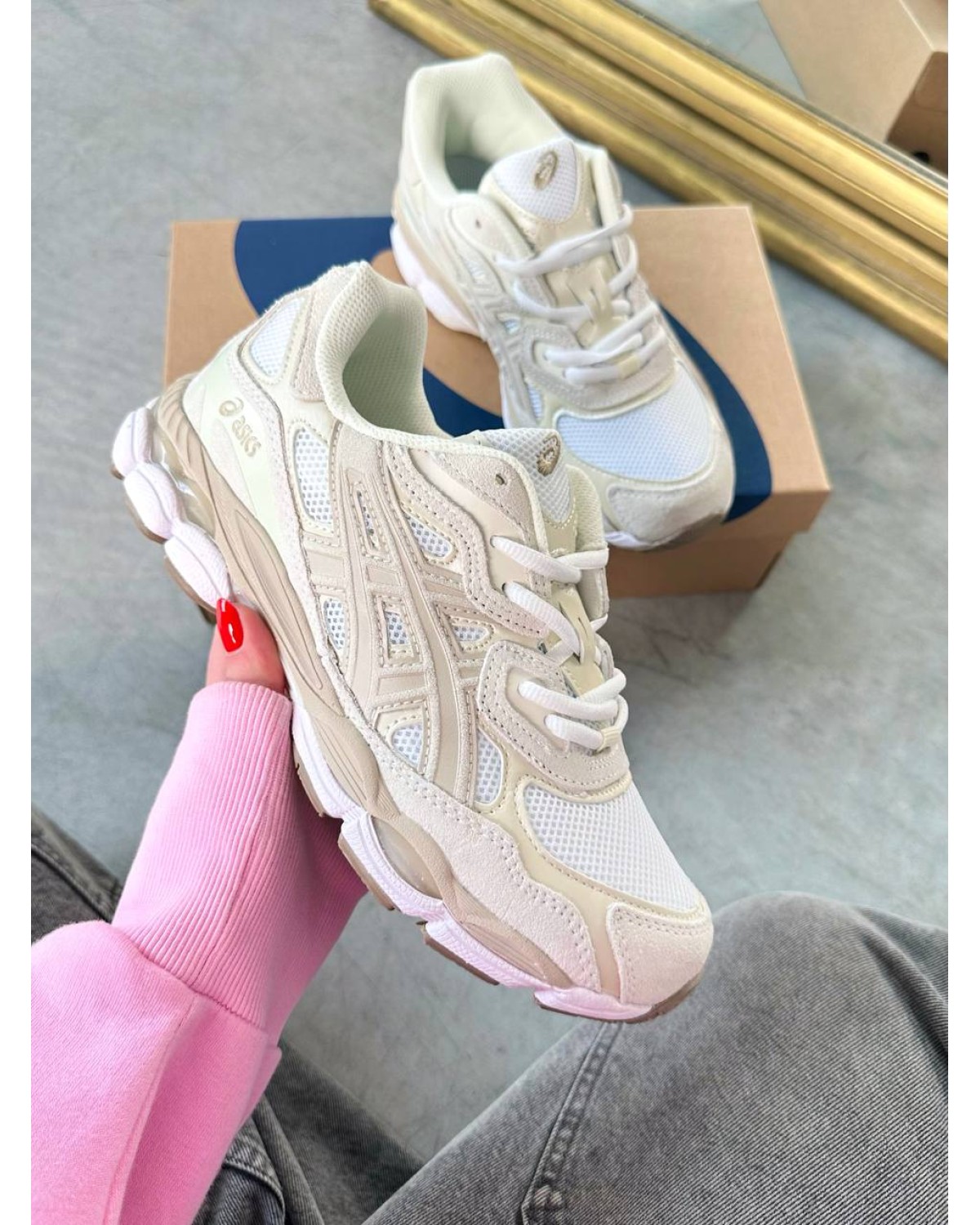 Asics Gel-NYC White/ Feather Grey